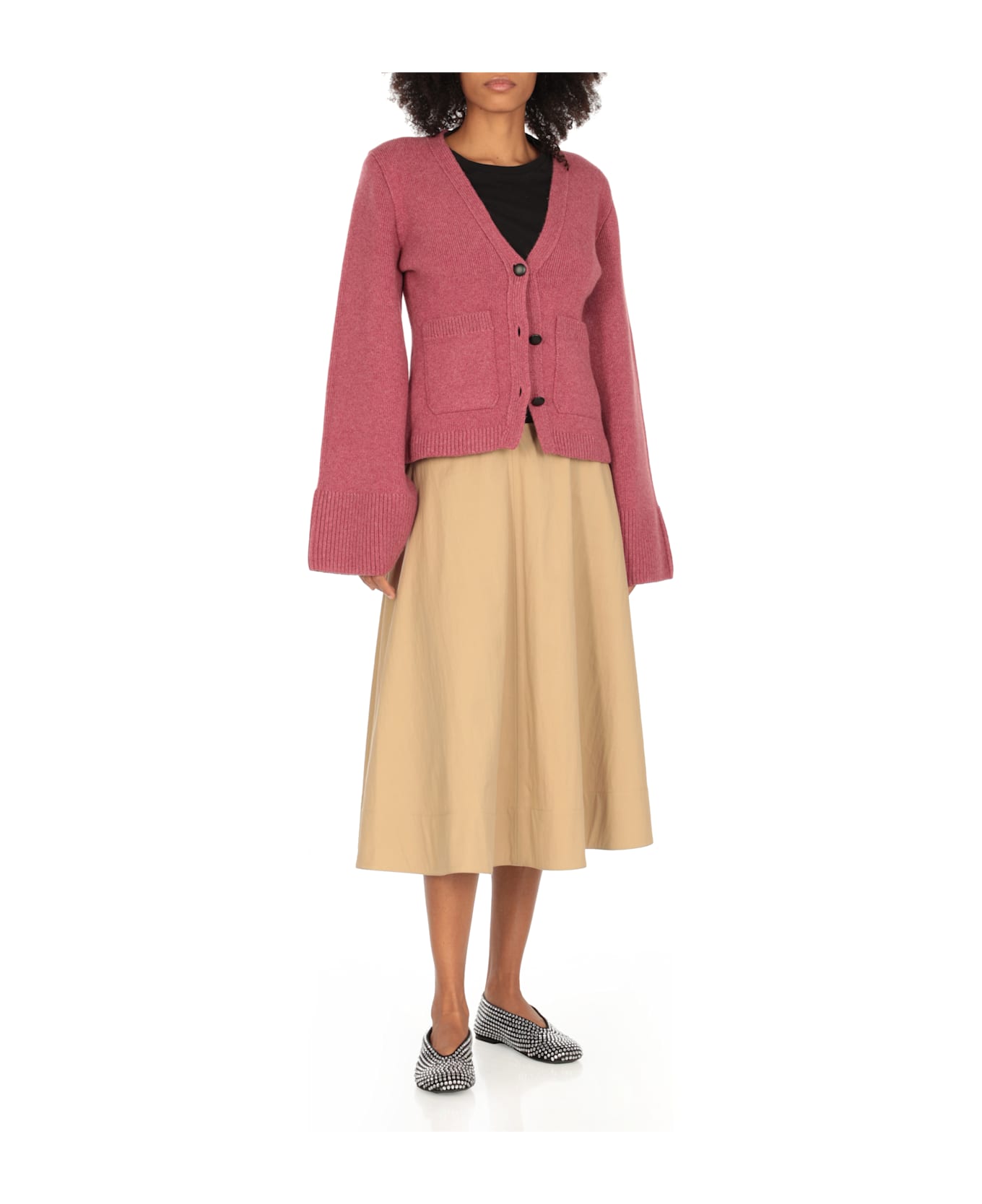 Khaite Marcy Flat Ballerinas - Black