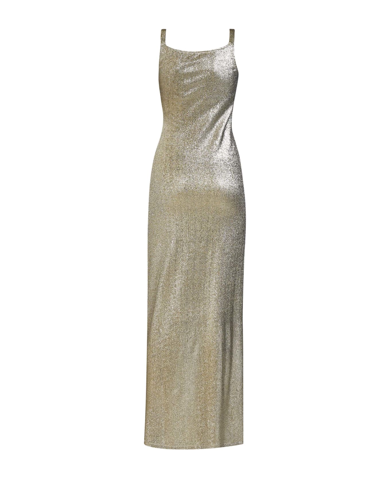 Paco Rabanne Long Dress - Golden ワンピース＆ドレス