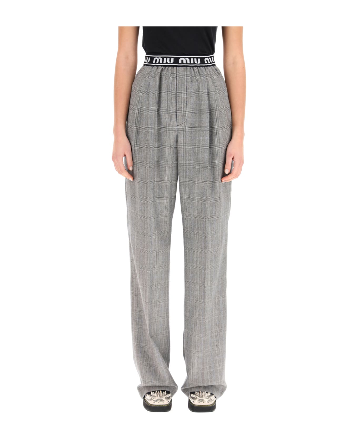 だう　miu miu archive grey slacks だう miu miu archive grey slacks Miu Miu Pants - FARFETCH Canada