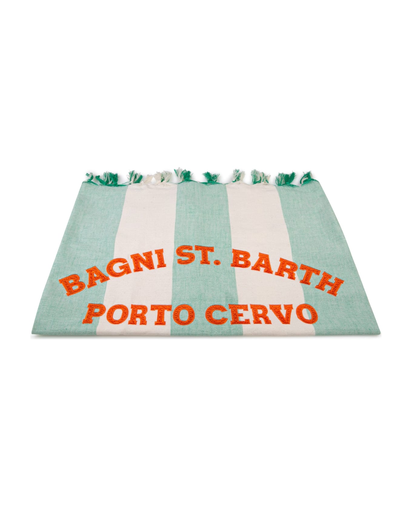 MC2 Saint Barth Lightweight Fouta With Porto Cervo Embroidery - GREEN