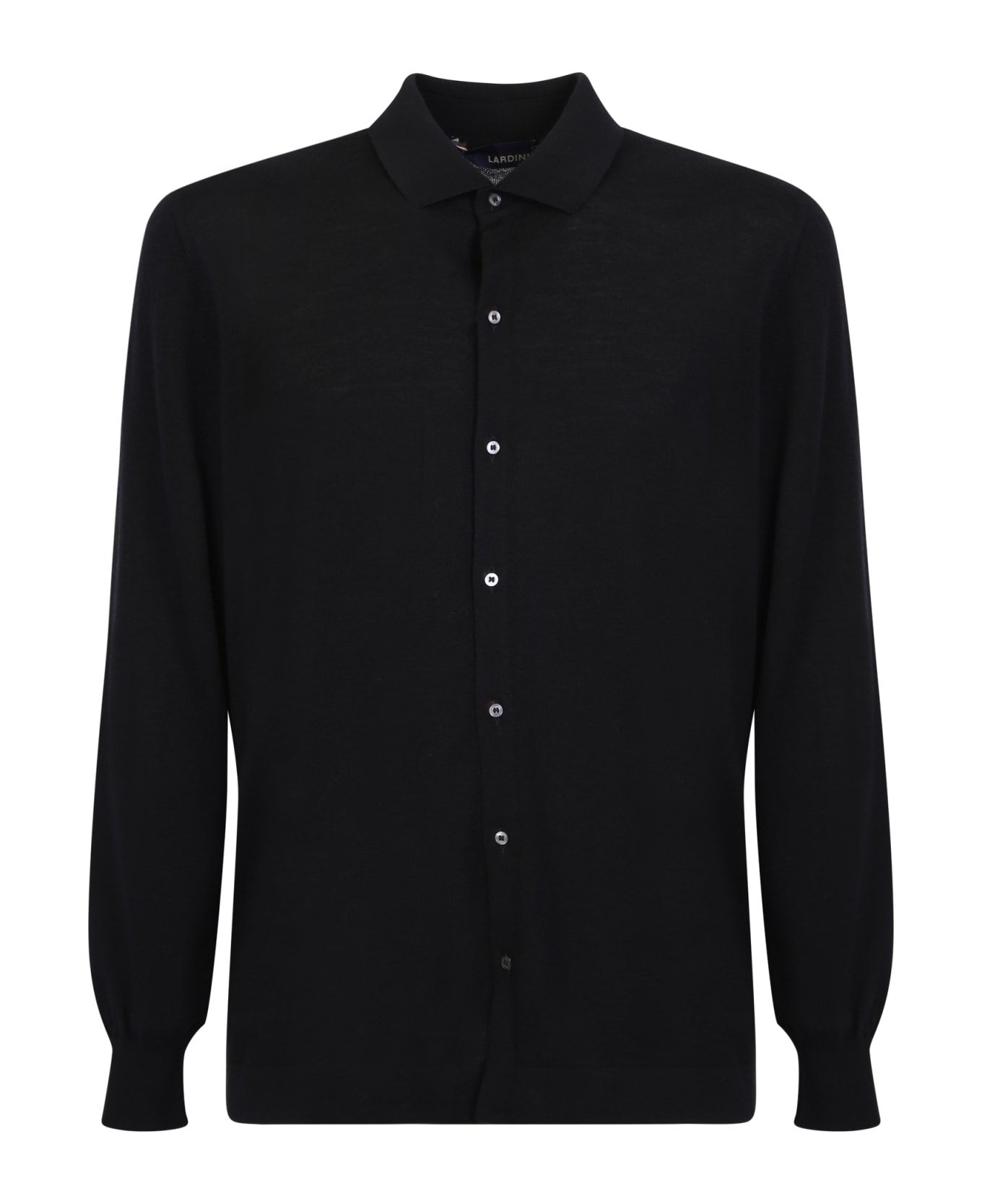 Lardini Wool Shirt - Black