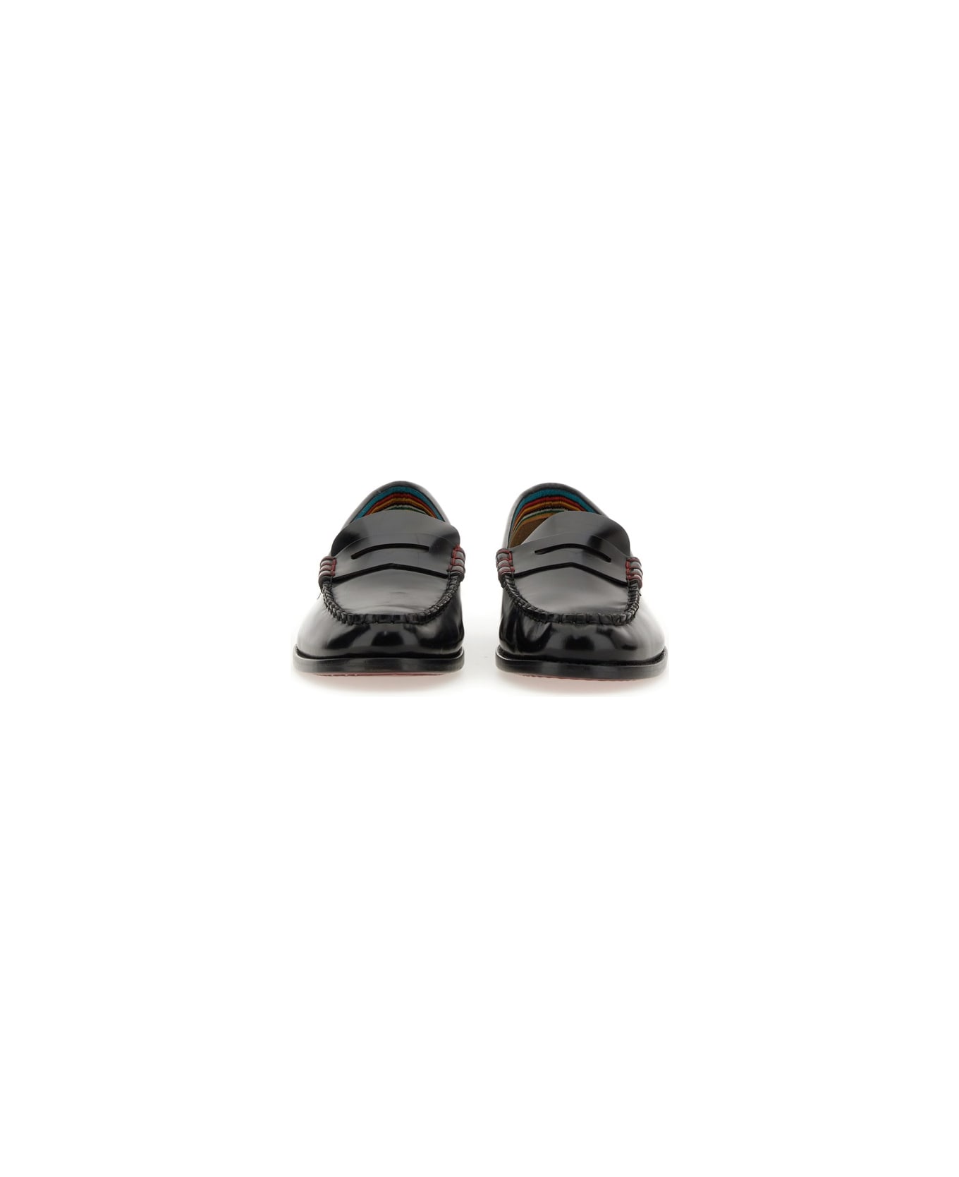 Paul Smith Leather Loafer - BLACK フラットシューズ