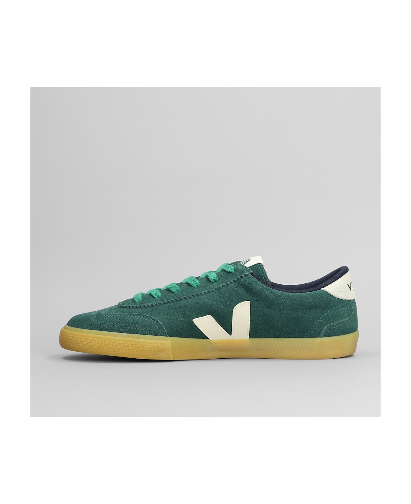 Veja Volley Sneakers In Green Suede - green