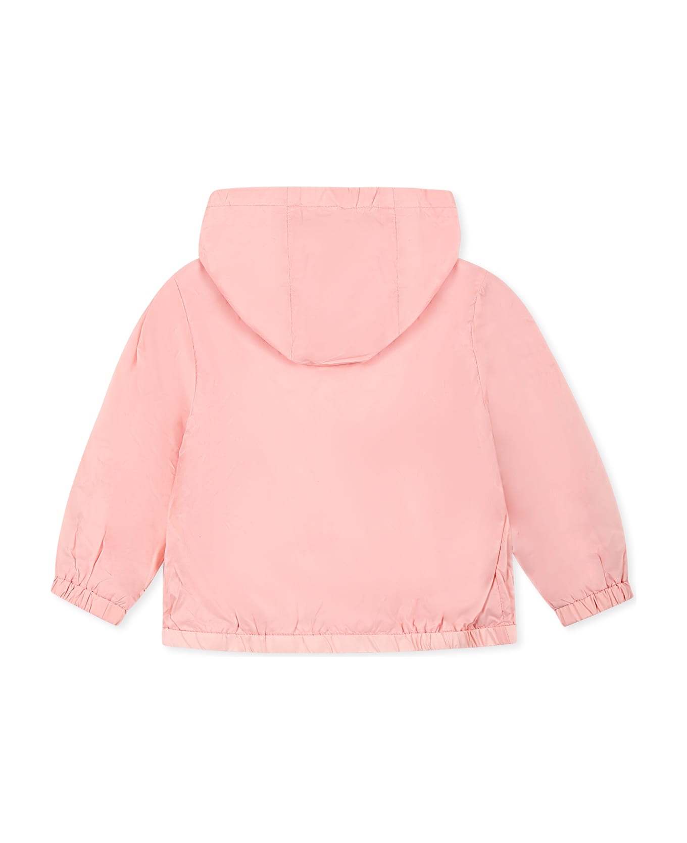 Moschino Pink Windbreaker Jacket For Baby Girl With Teddy Bear - Pink