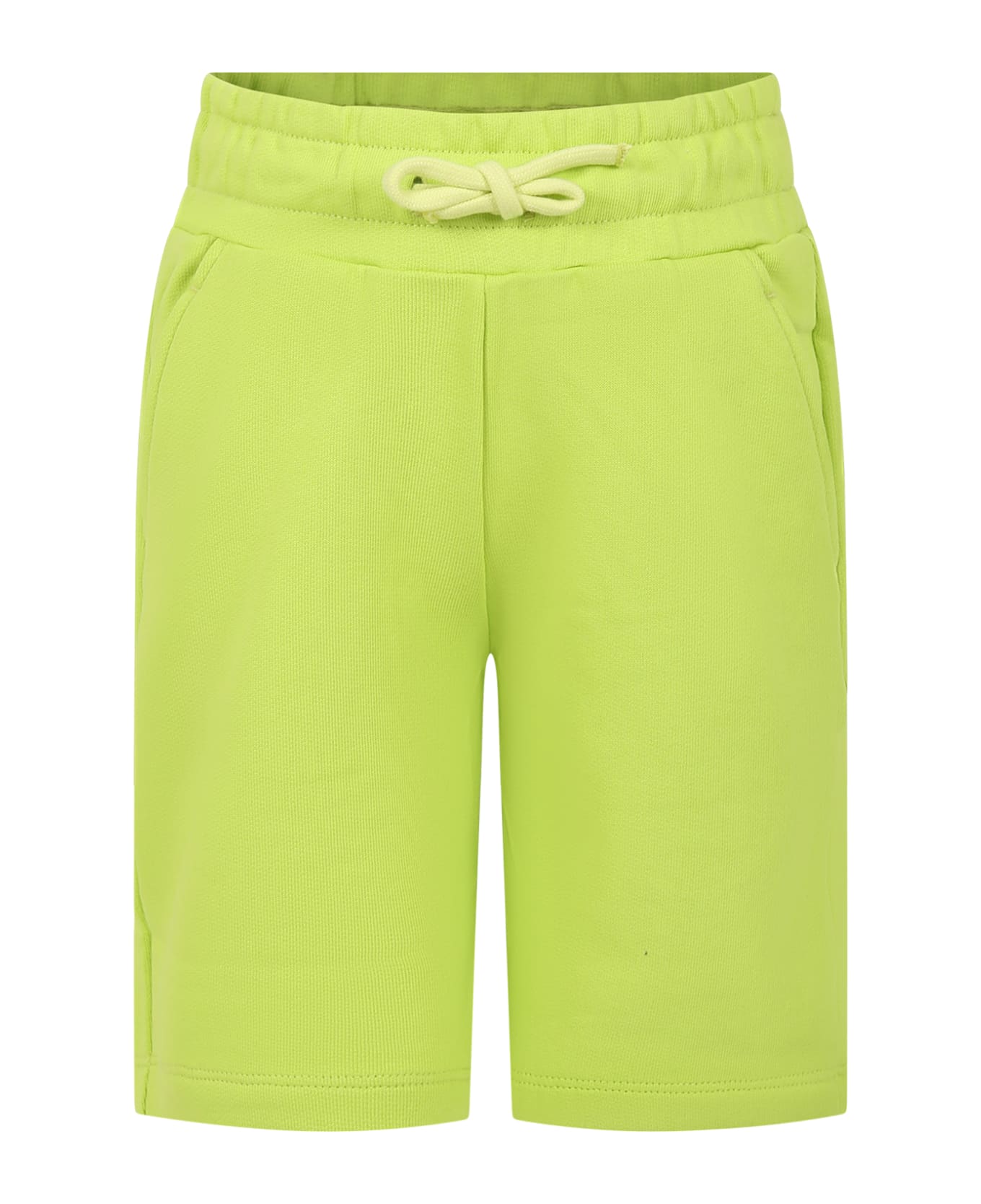 Dondup Acid Green Shorts For Boy With Logo - Green