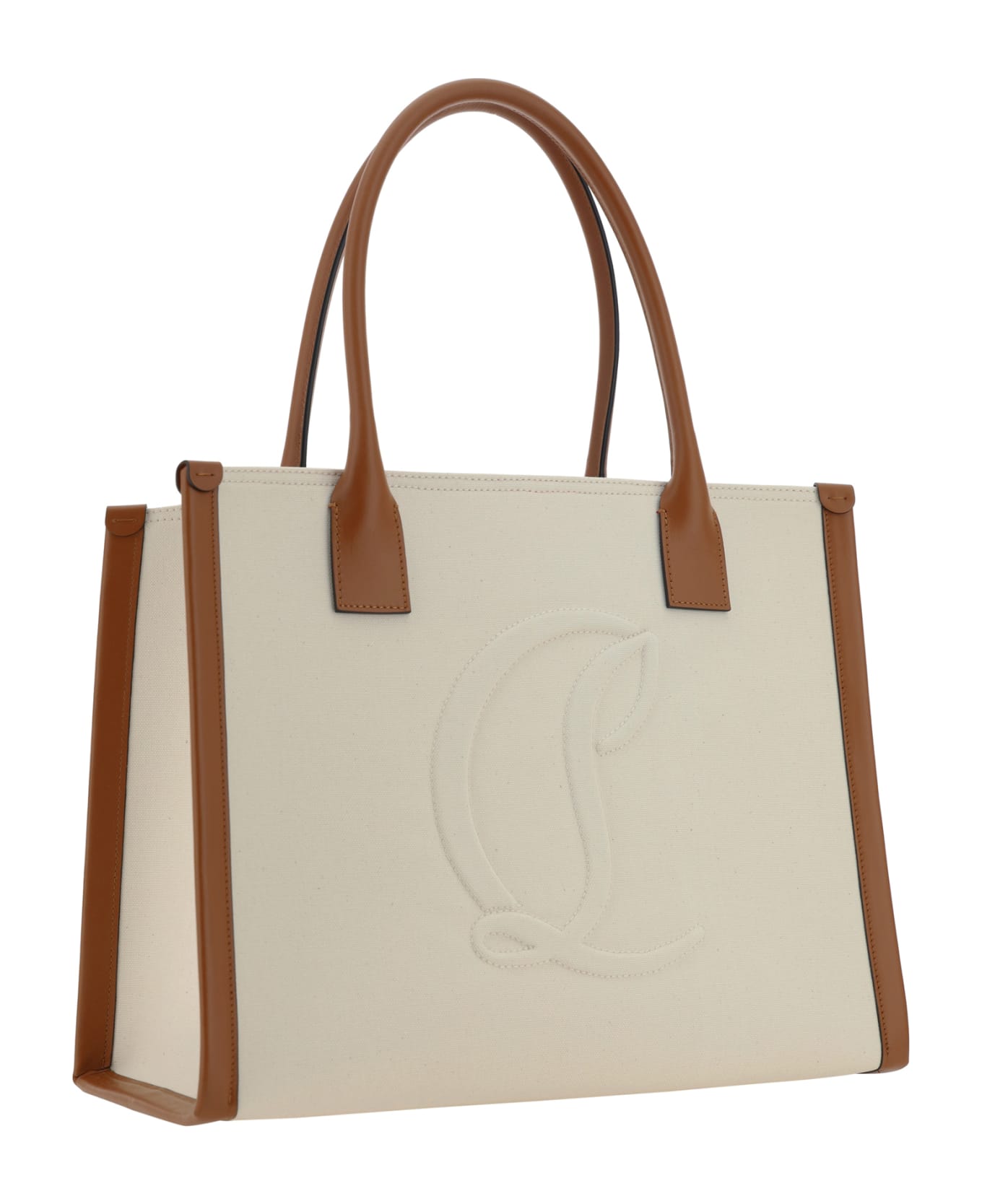 Christian Louboutin By My Side Large Handbag - Natural/cuoio トートバッグ