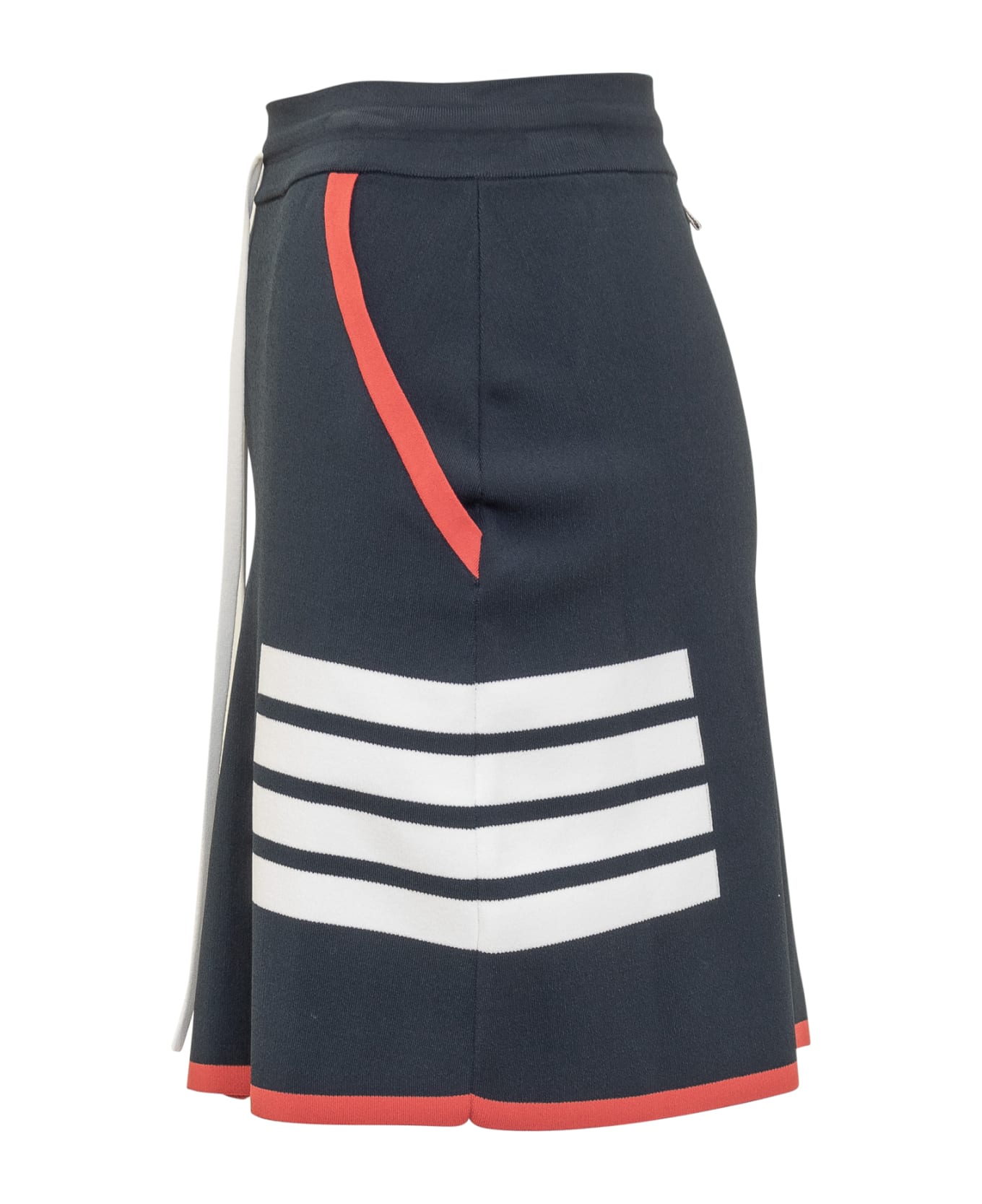 Thom Browne 4-bar Pleated Mini Skirt - NAVY