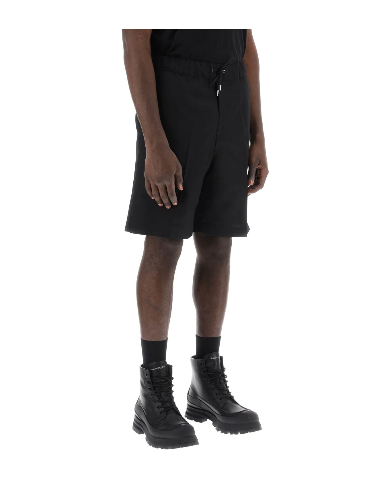 OAMC Shorts With Elasticated Waistband - Black