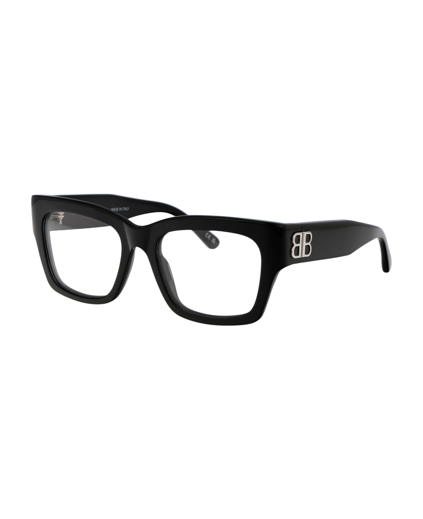 Balenciaga Eyewear Bb0325o Glasses - 001 BLACK BLACK TRANSPARENT