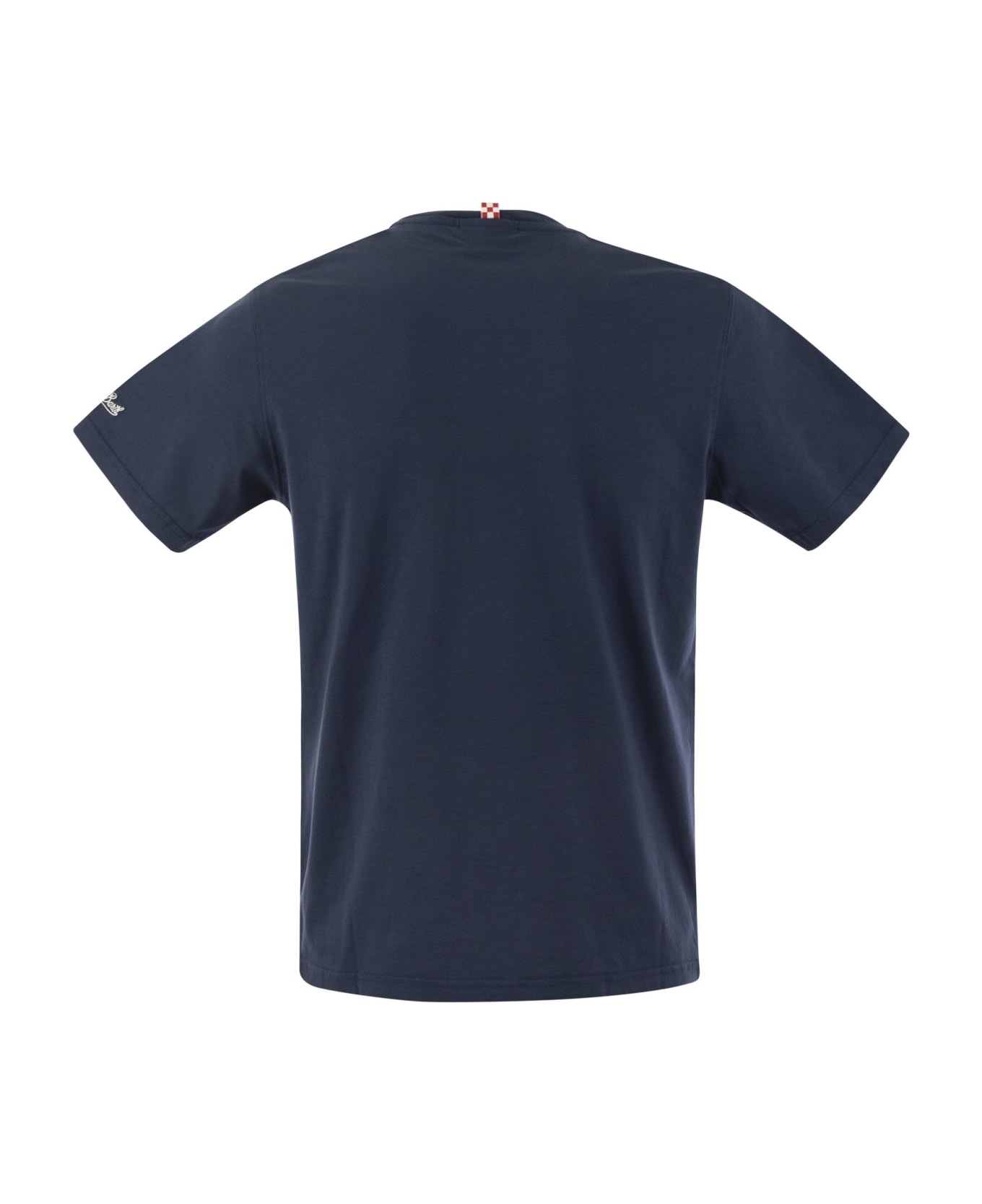 MC2 Saint Barth T-shirt With Chest Print - Blue