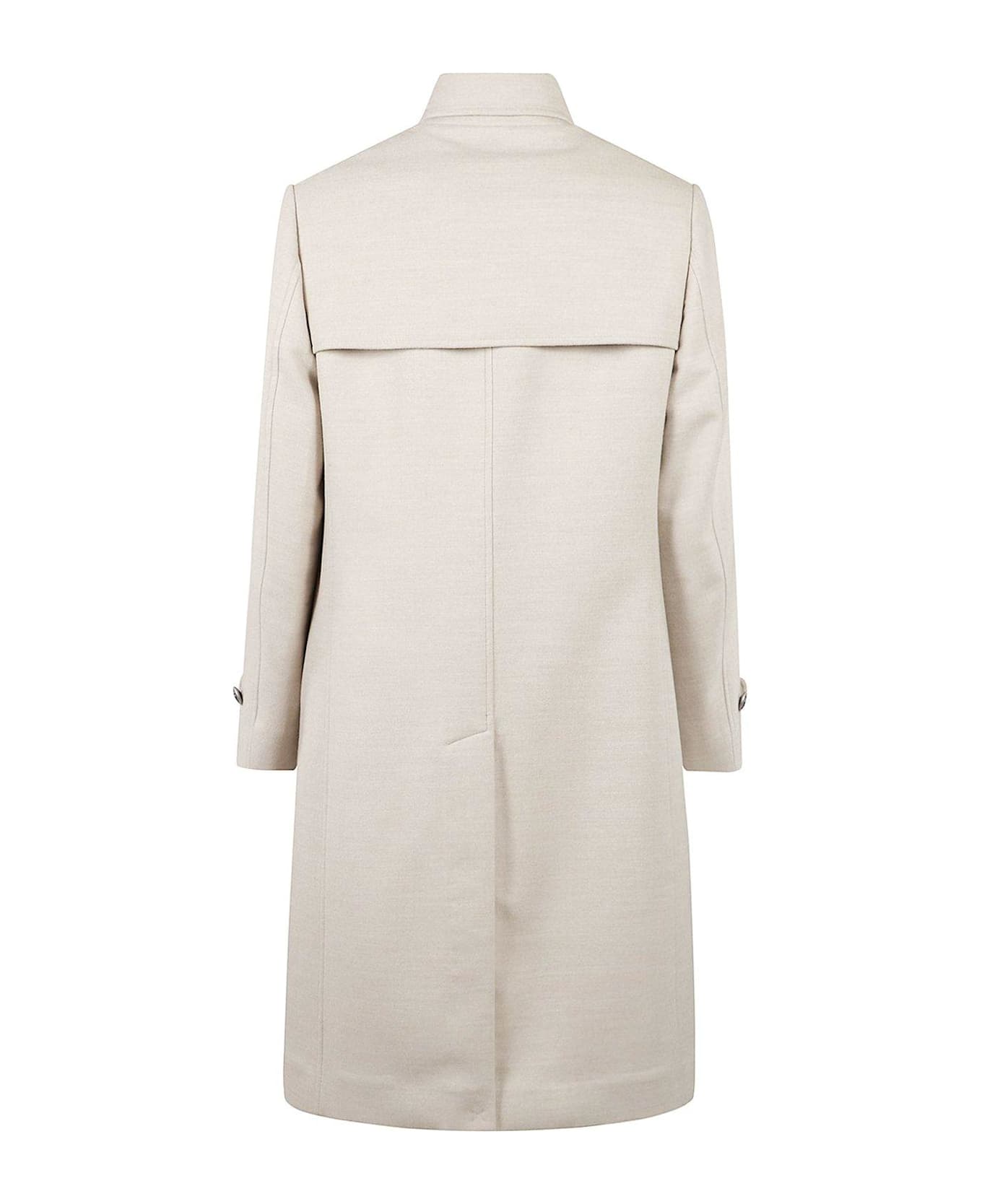 Brunello Cucinelli Double-breasted Coat - SABBIA/PERLA+RUBINO