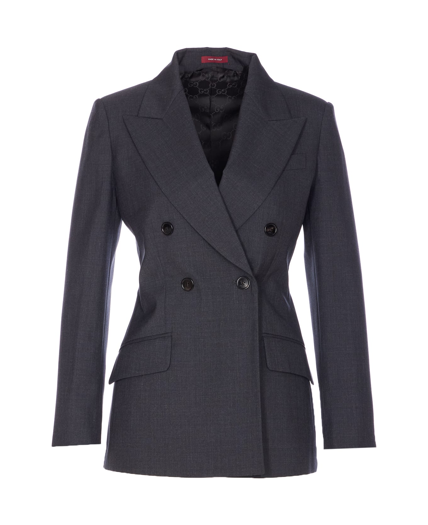Gucci Double Breasted Jacket - Grey
