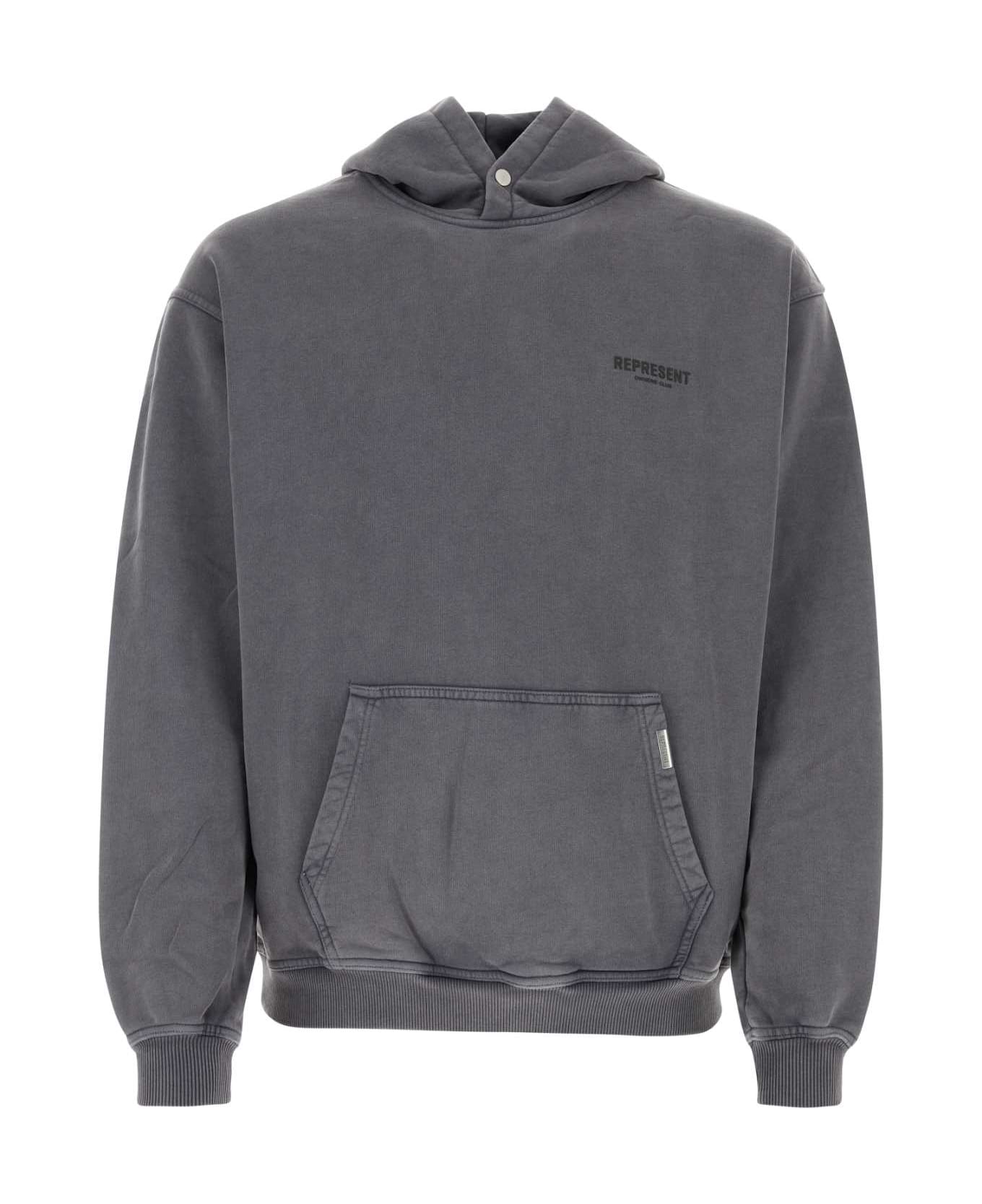 REPRESENT Charcoal Cotton Sweatshirt - STORM フリース