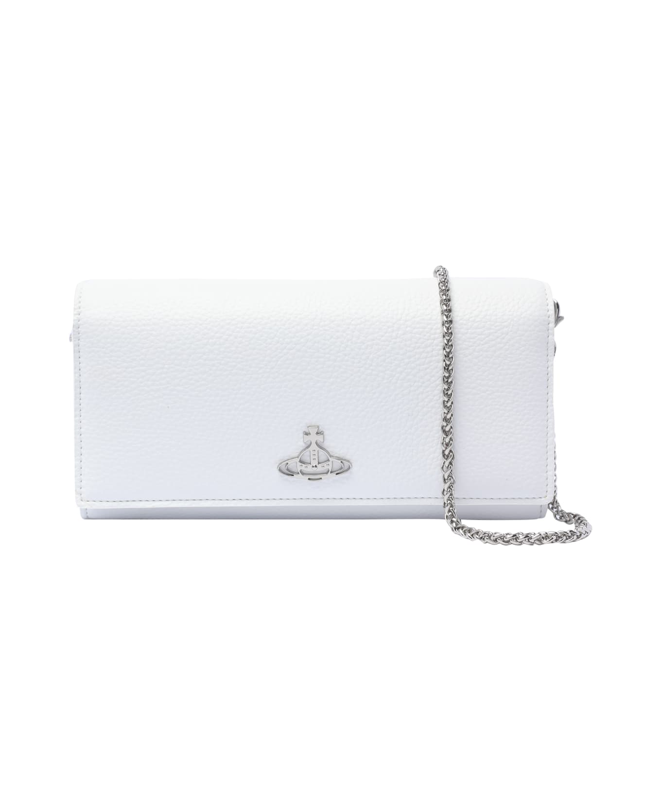 Vivienne Westwood Orb Chain Wallet - White 財布