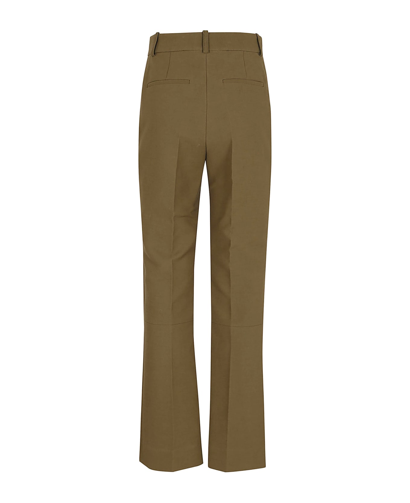 Victoria Beckham Cropped Kick Trousers - Seaweed