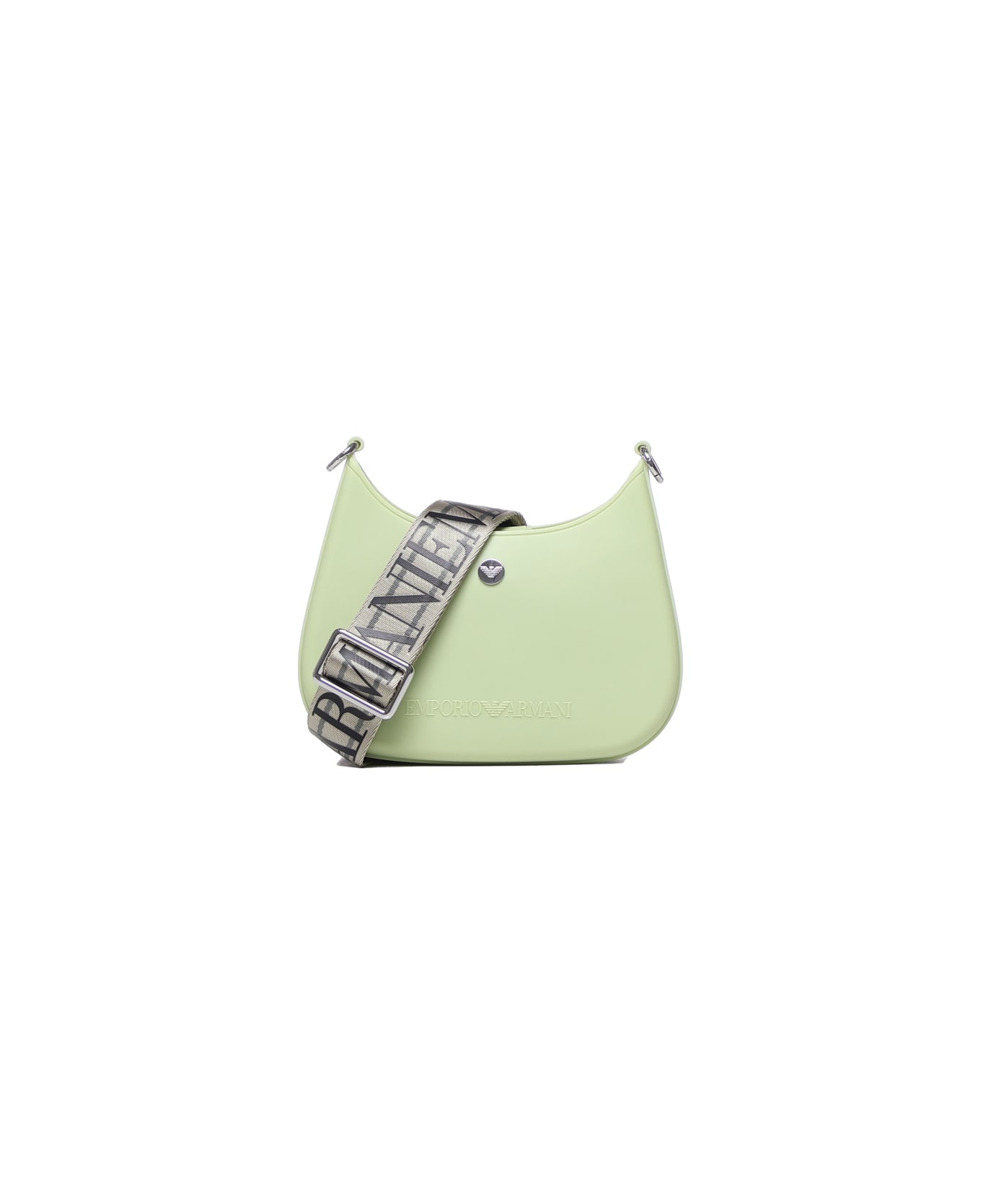 Emporio Armani Gummy Bag Mini Shoulder Bag In Recycled Pvc - Green ショルダーバッグ