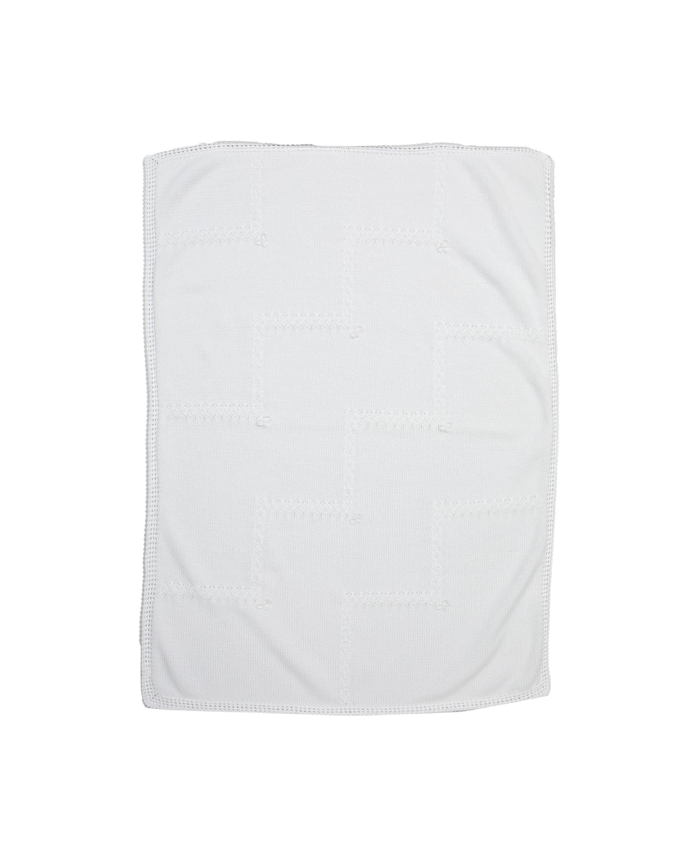 Piccola Giuggiola Cotton Blanket - White