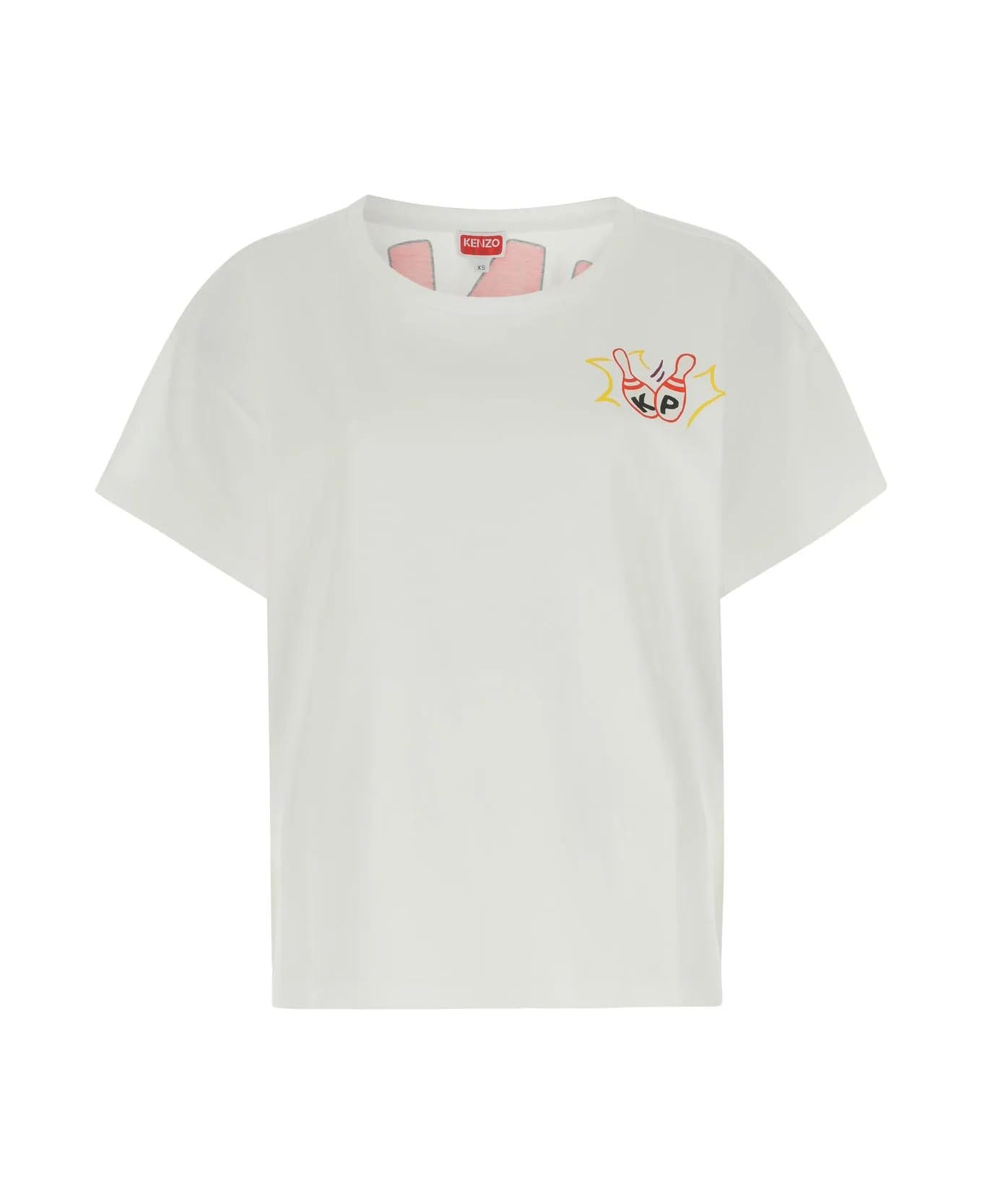 Kenzo Bowling Elephant T-shirt - WHITE Tシャツ