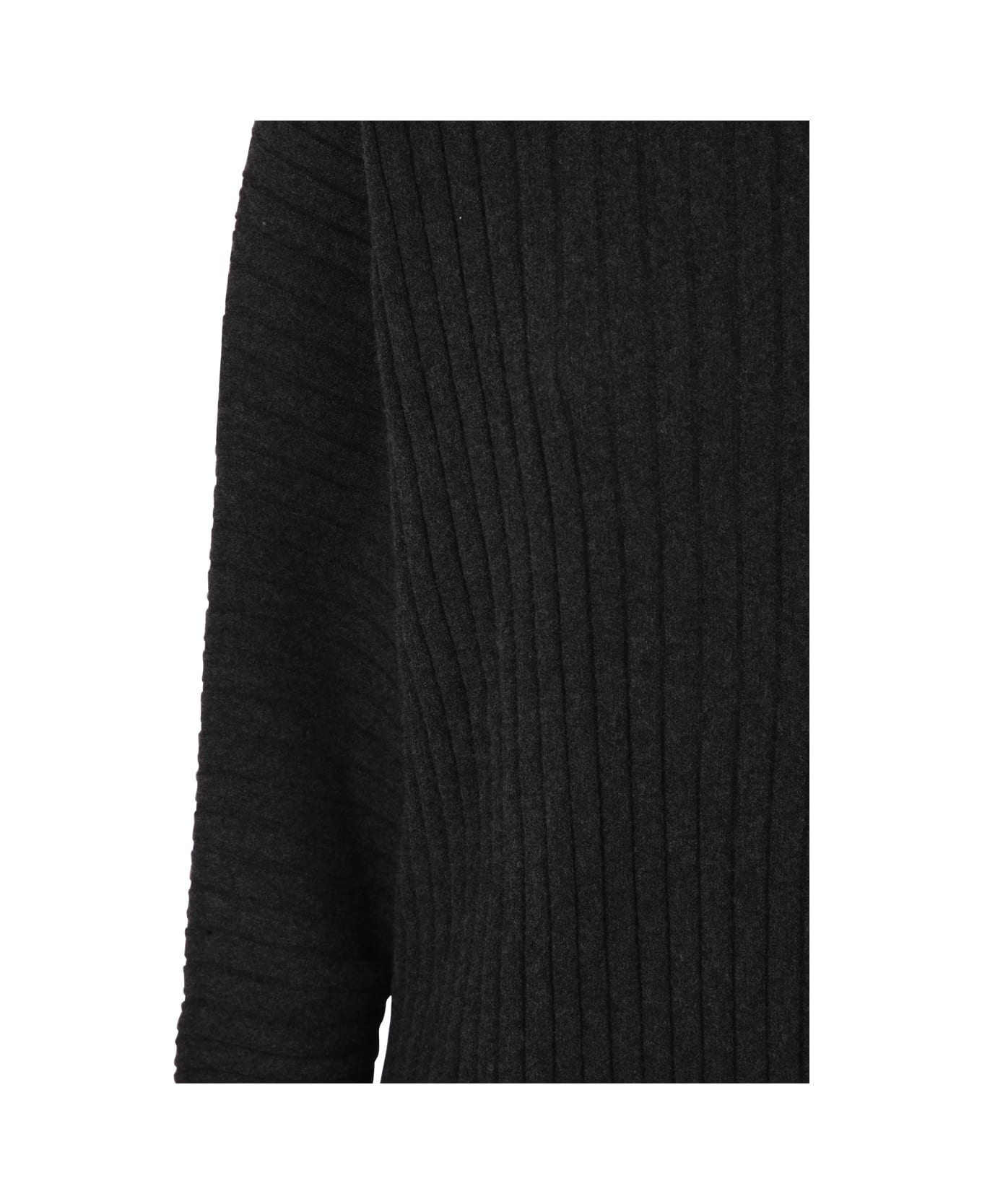 Liviana Conti Crew Neck Oversized Sweater - Slate