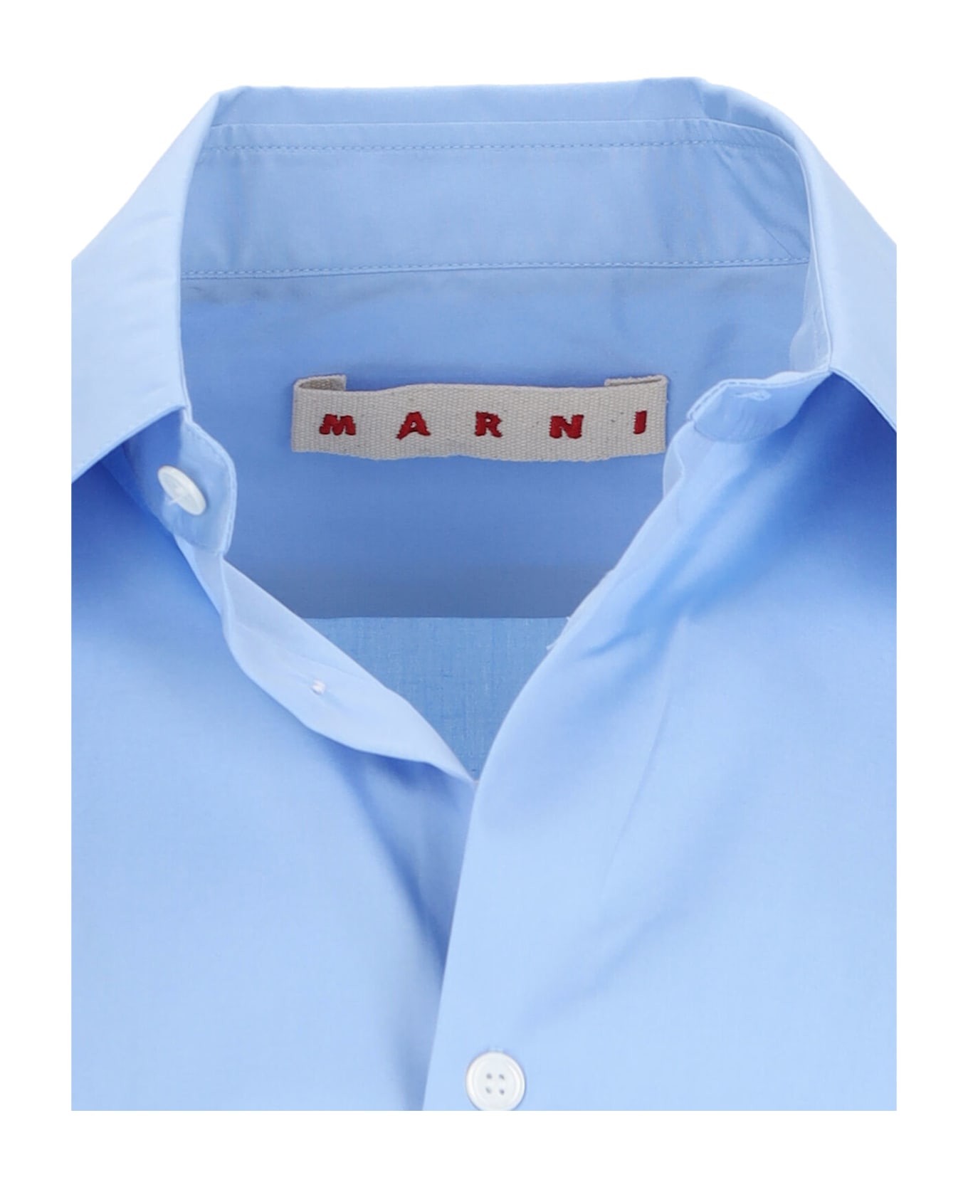 Marni Logo Shirt - IRIS BLUE