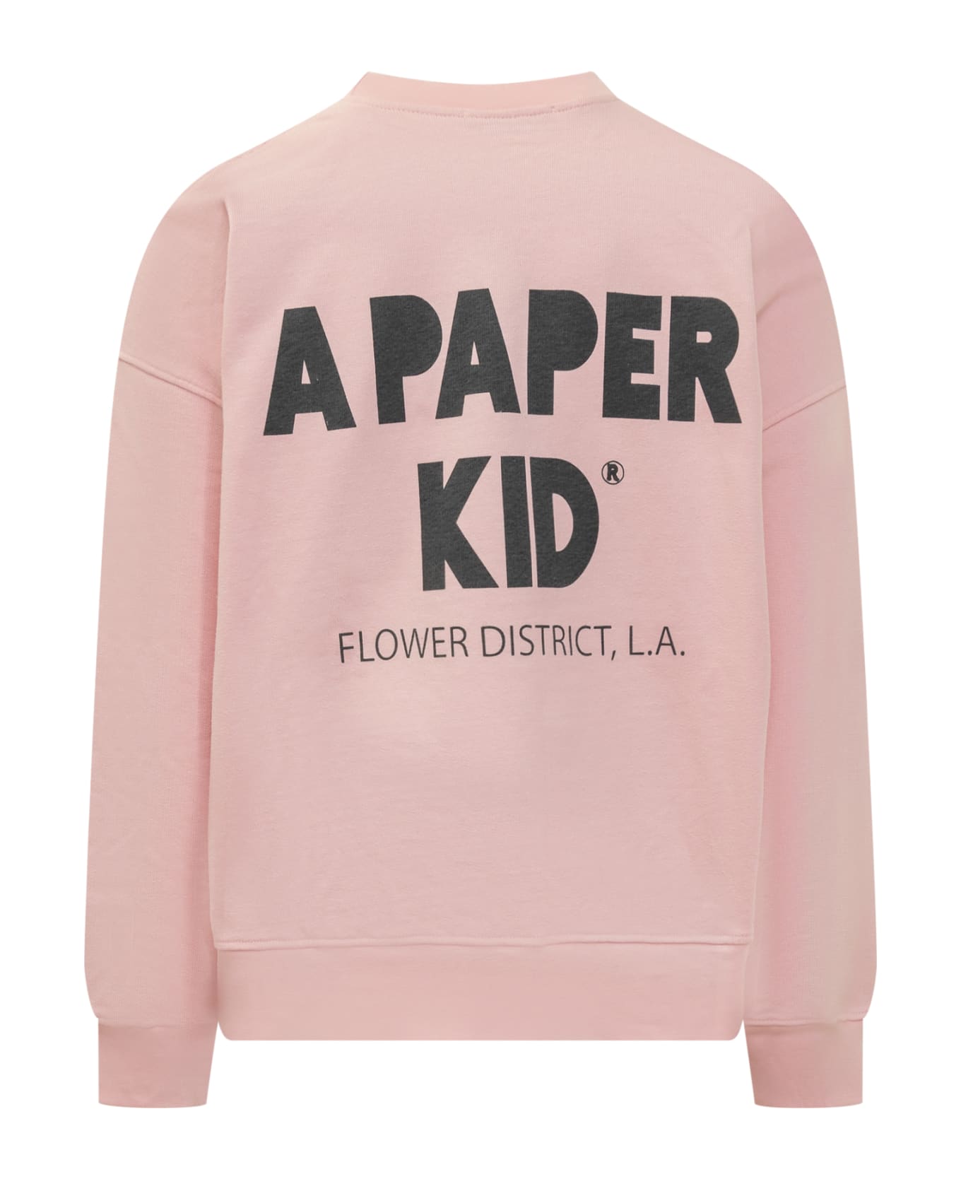 A Paper Kid Oversize Sweatshirt With Print - PINK