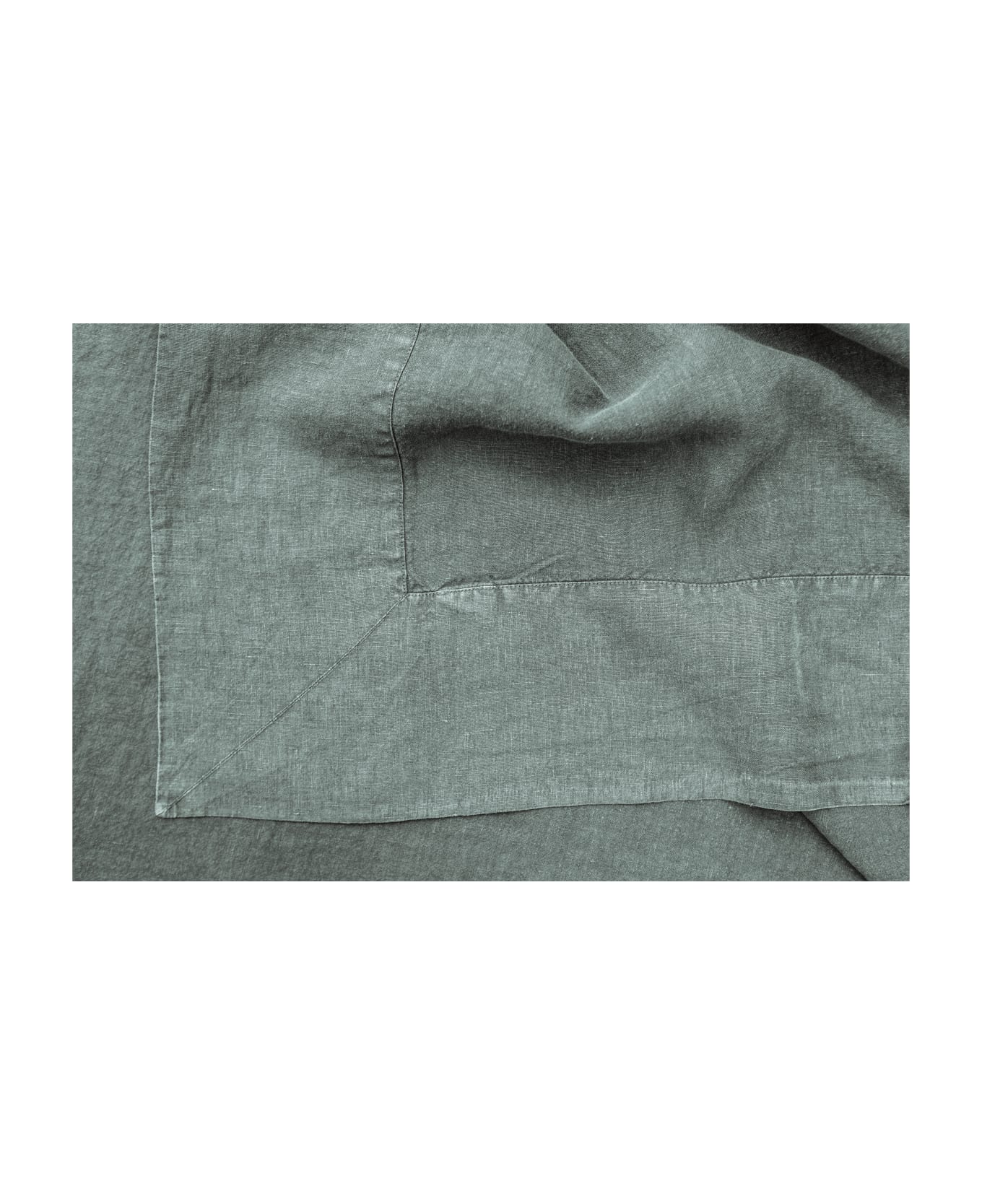 Once Milano Line Tablecloth With Large Border - Sage