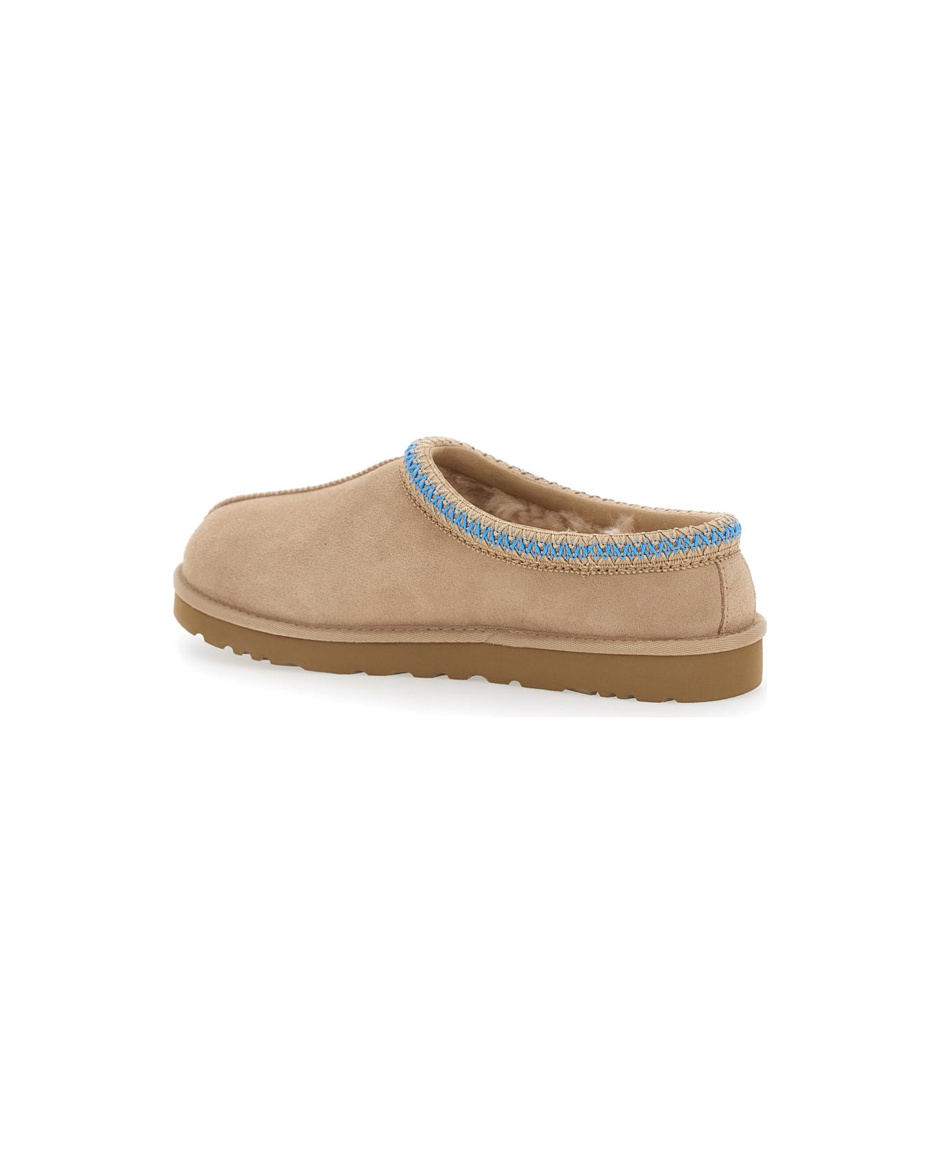 UGG Tasman Beige Plaited Hem Mules In Suede Man - Beige
