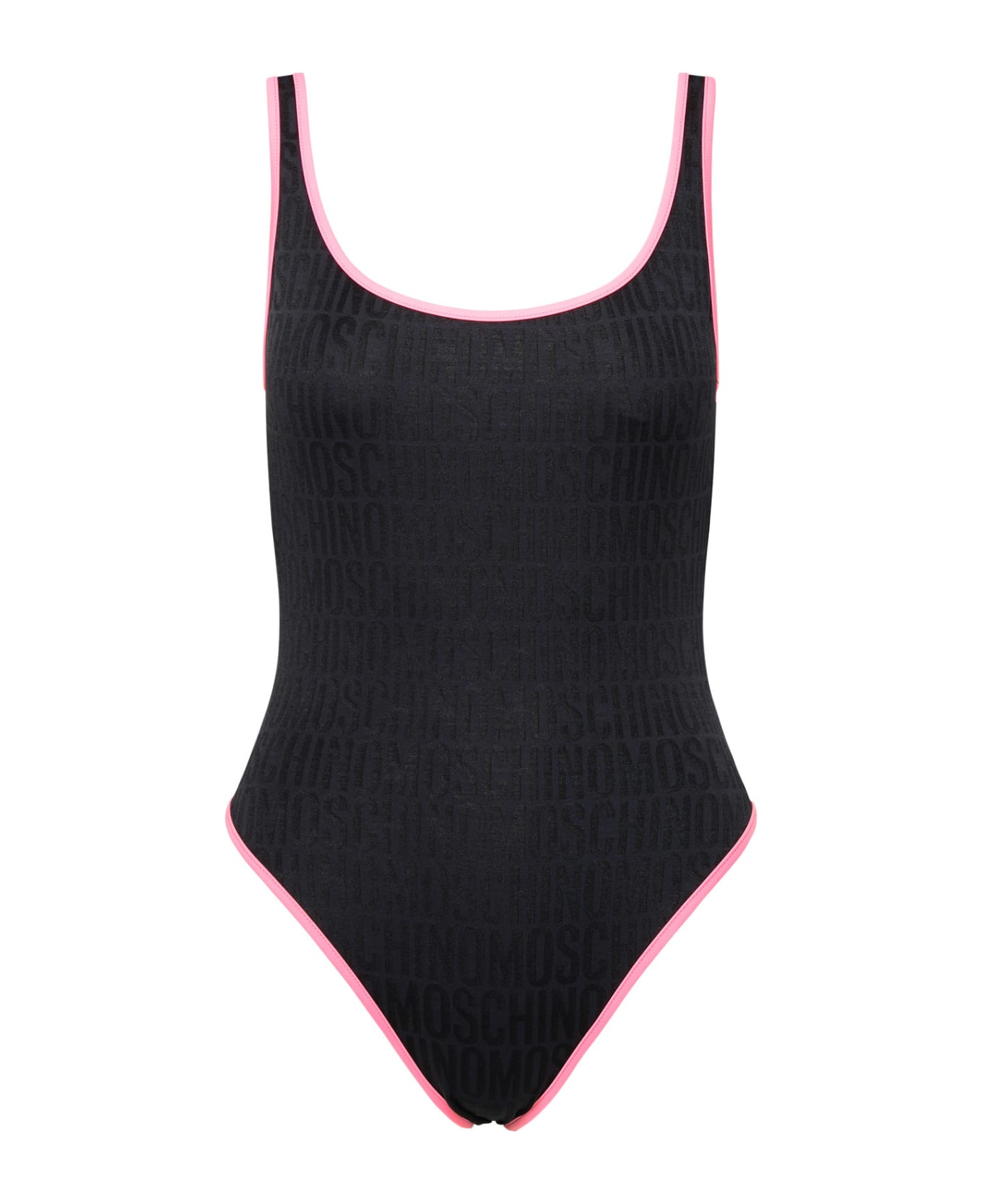 Moschino Black Polyamide Blend One-piece Swimsuit - Black ビキニ