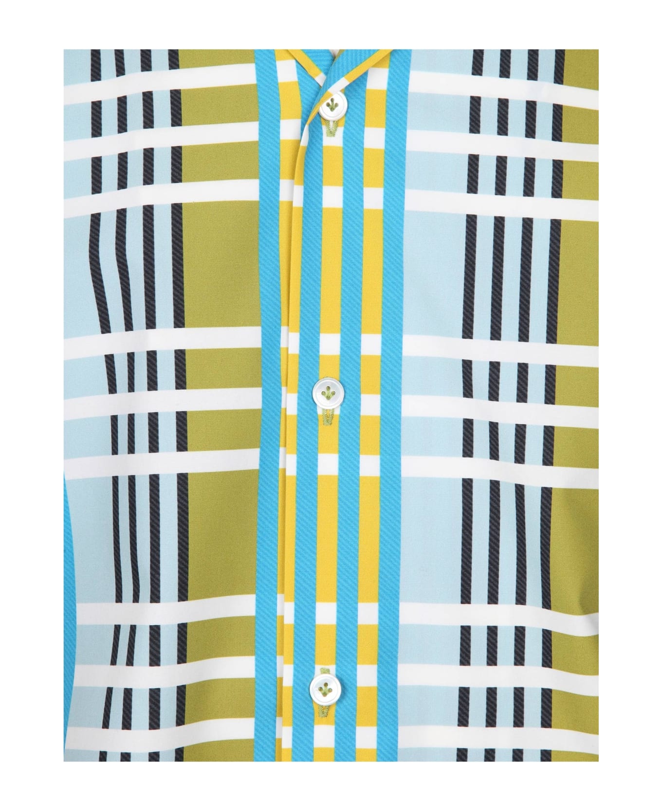 Lanvin Striped Print Cotton Shirt Striped - BUDGIE シャツ