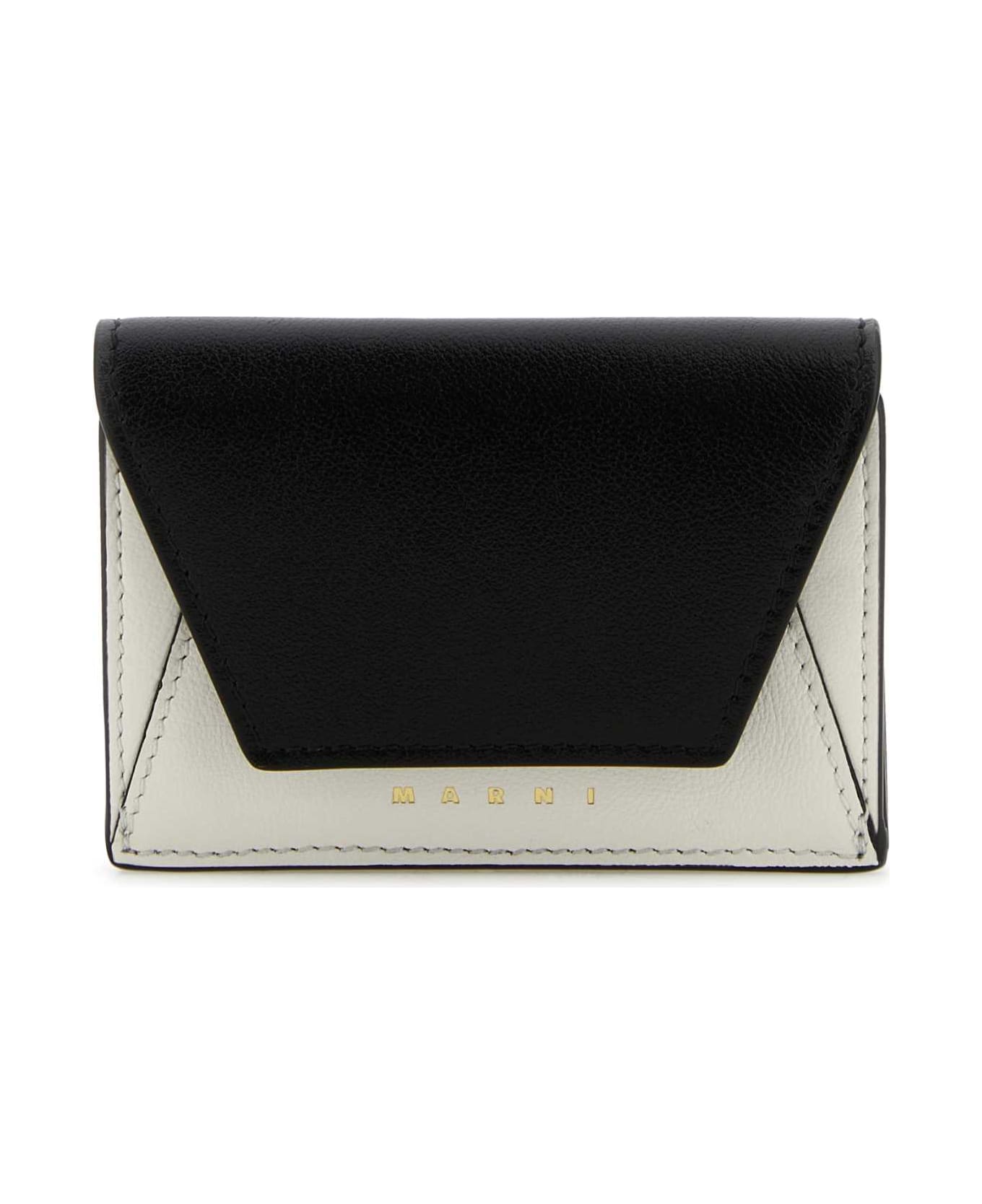 Marni Two-tones Leather Tri-fold Wallet - ZO669 財布