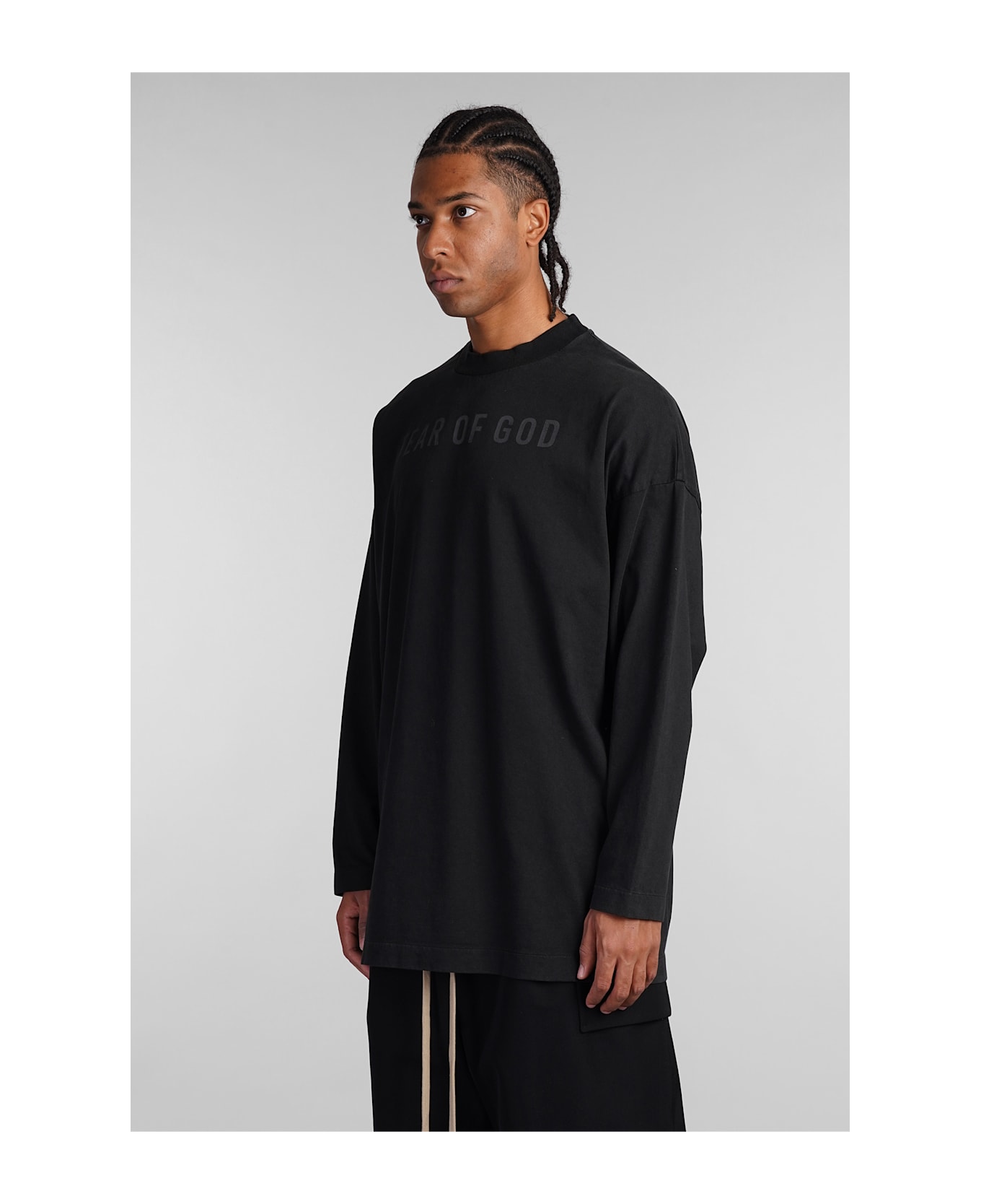 Fear of God T-shirt In Black Cotton - black