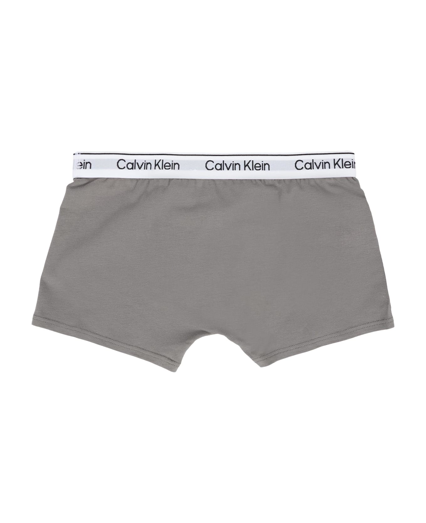Calvin Klein Black Boxer Set For Boy With Logo - Black
