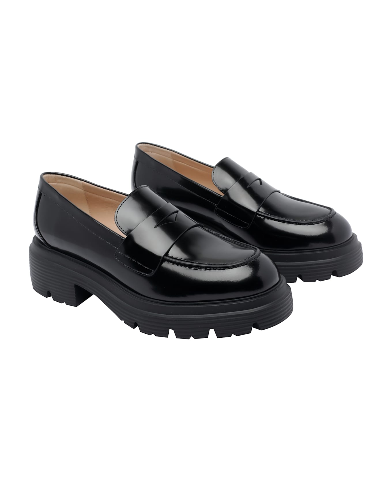 Stuart Weitzman Hudson Lite Loafers - Black