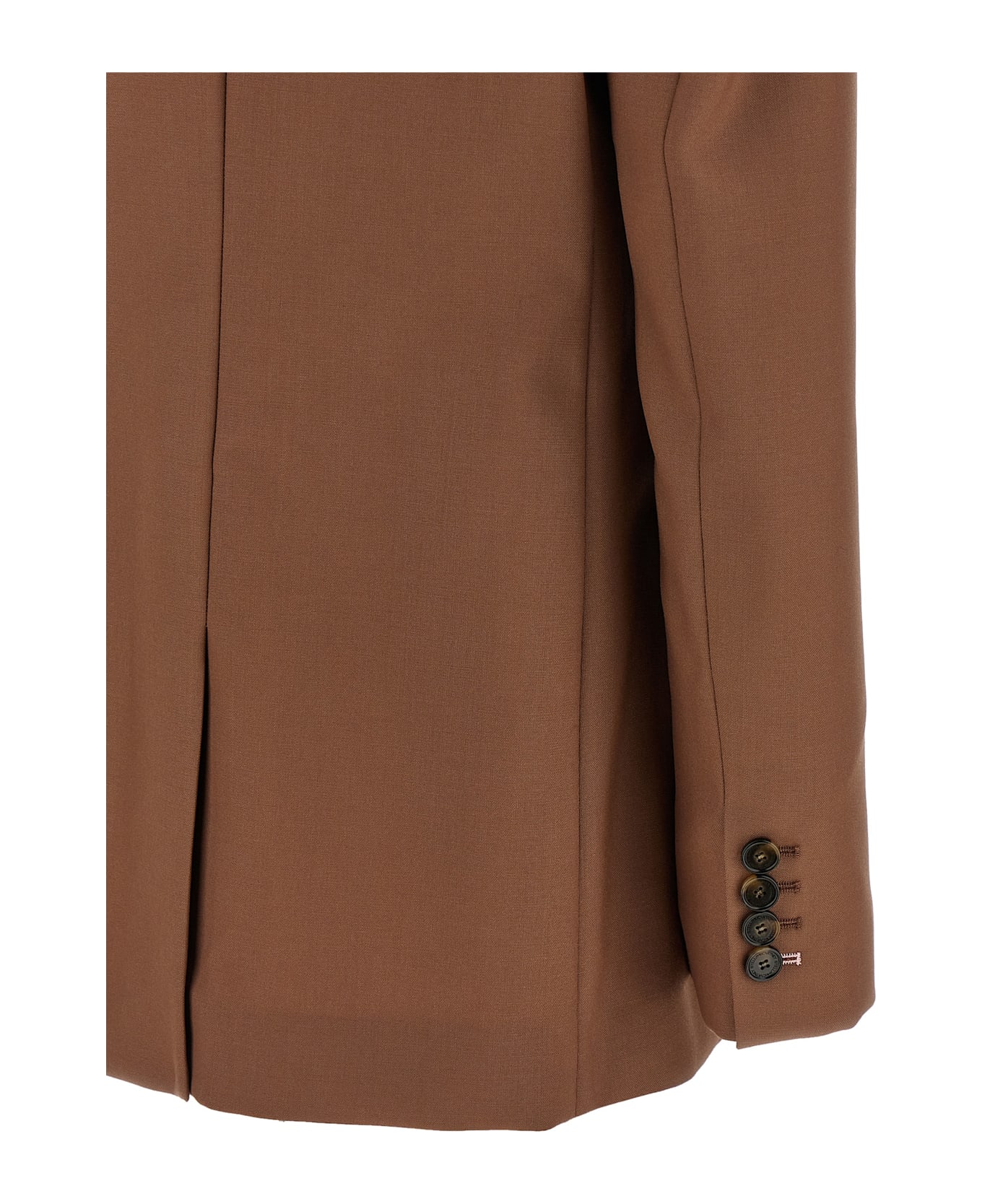 Stella McCartney Single-breasted Wool Blazer - Brown
