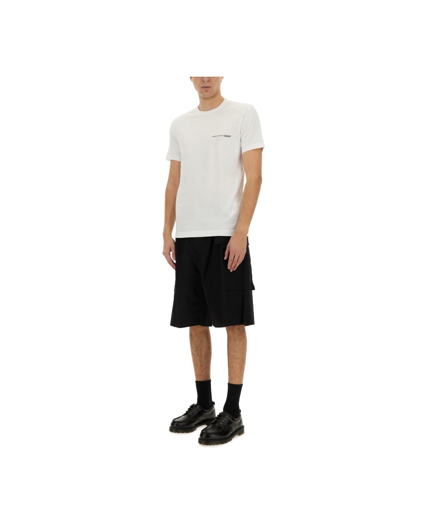 Comme des Garçons Shirt T-shirt With Logo - WHITE