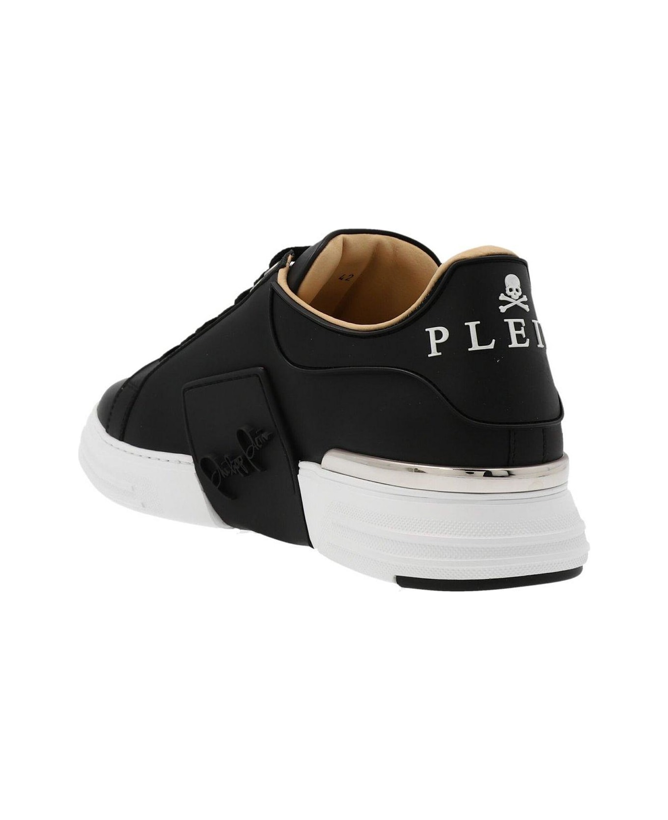 Philipp Plein Hexagon Lace-up Sneakers - BLACK
