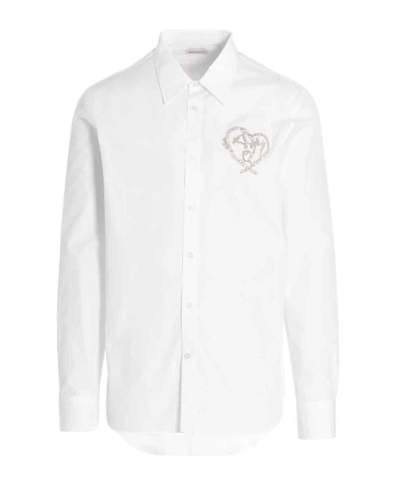 Alexander McQueen Logo Embroidery Shirt - White