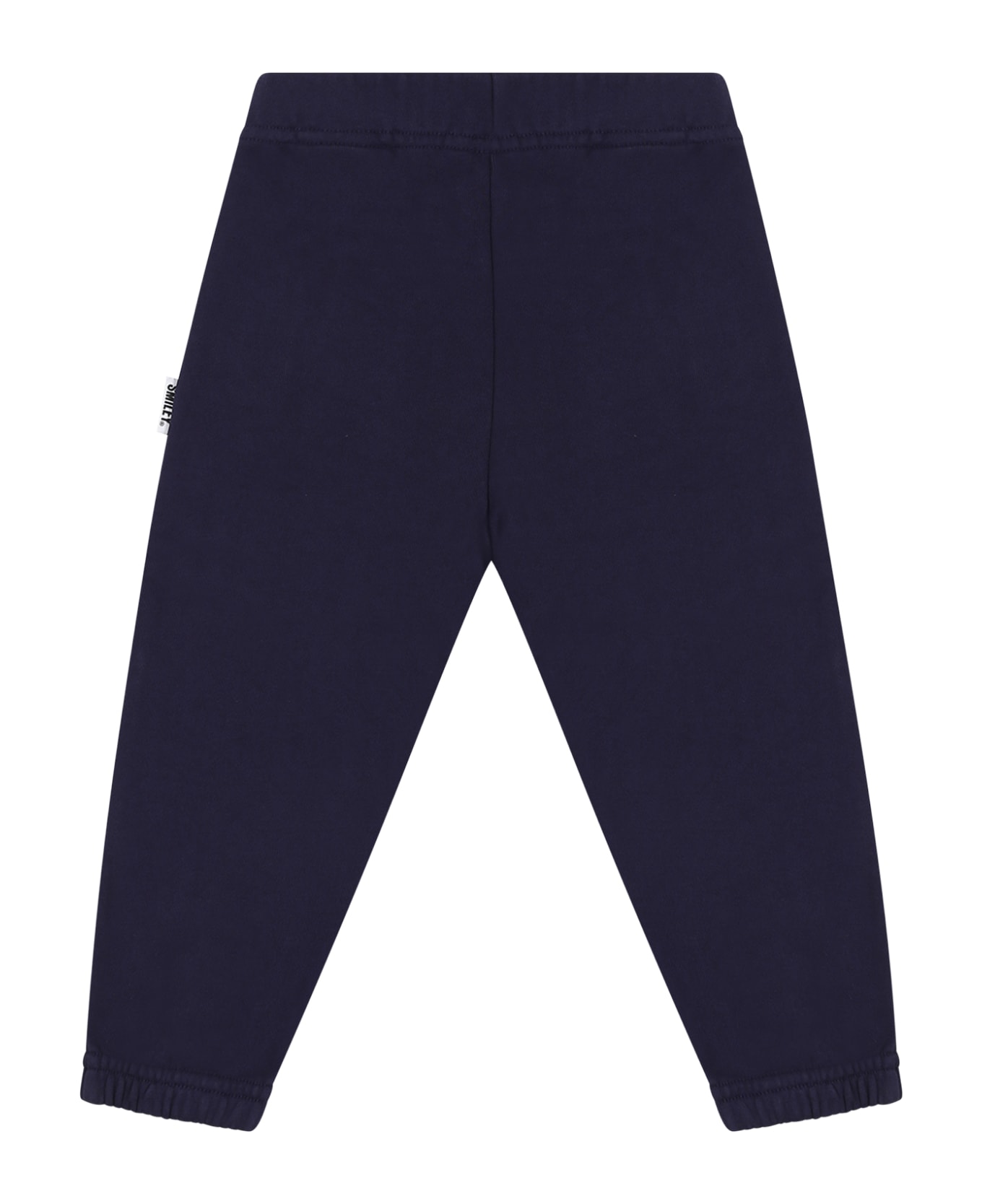 Palm Angels Blue Trousers For Babykids With Logo - Blue ボトムス