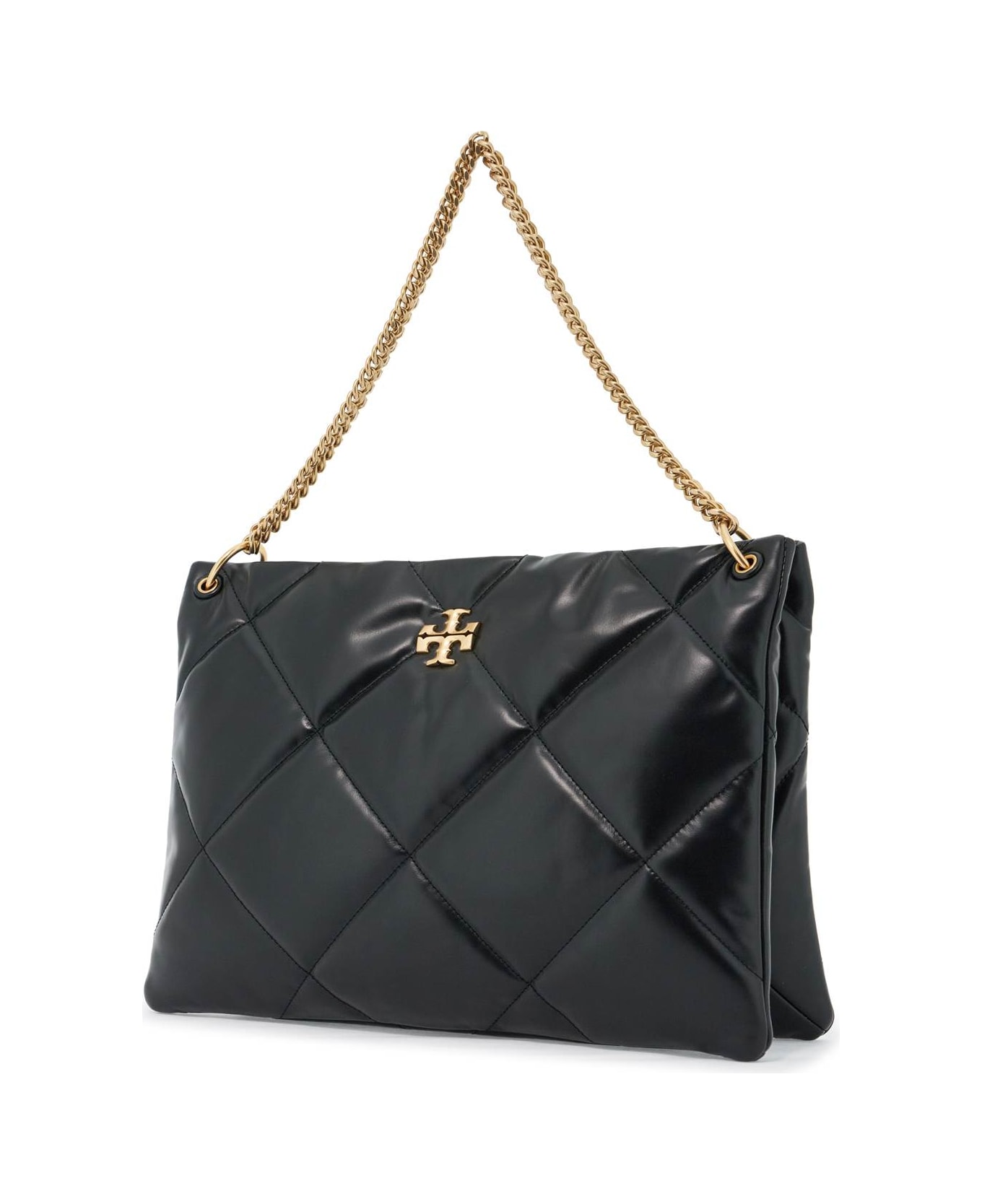 Tory Burch Kira Diamond Quilt Satchel Bag - Black