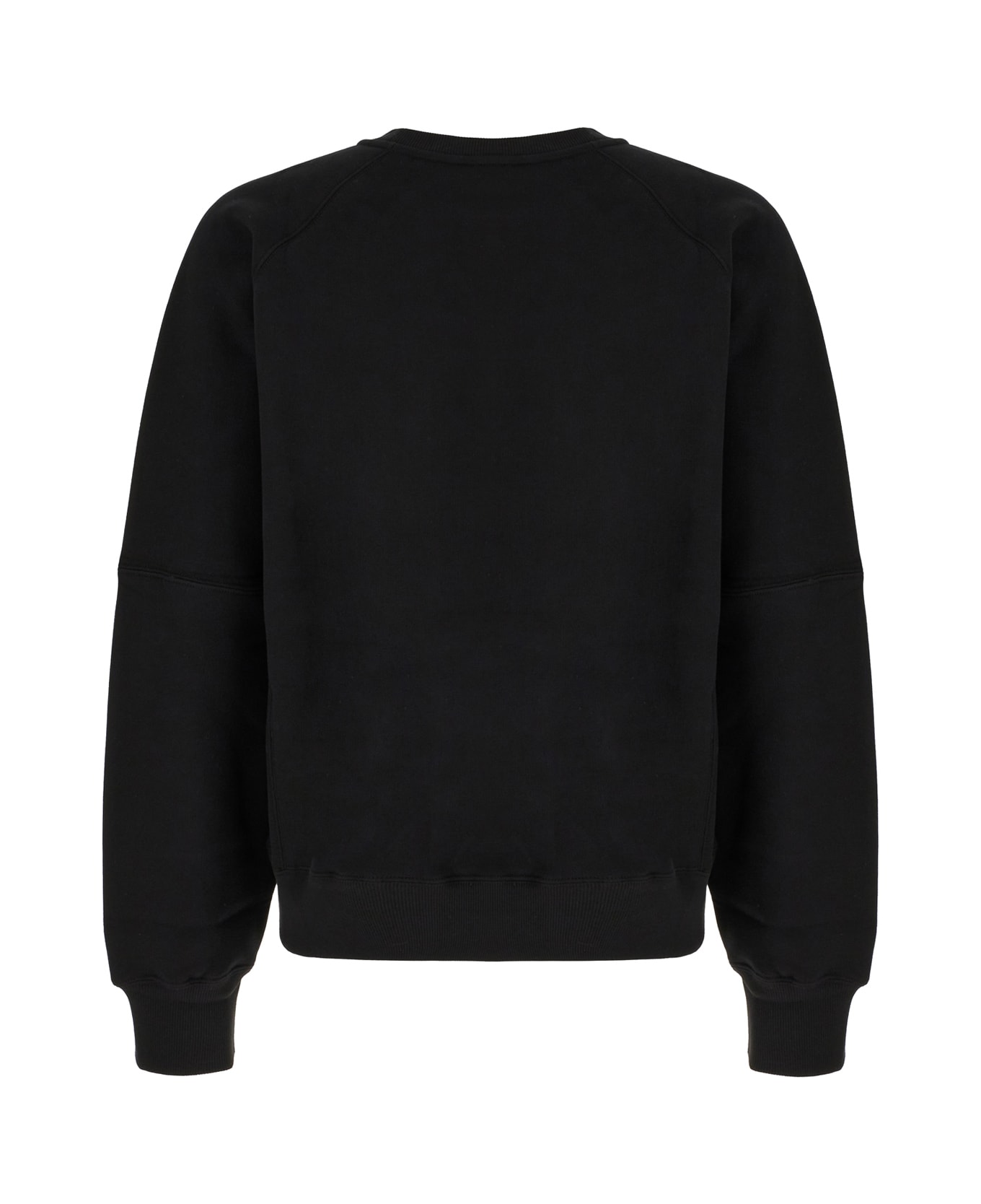 Saint Laurent Black Cotton Sweatshirt - NOIR