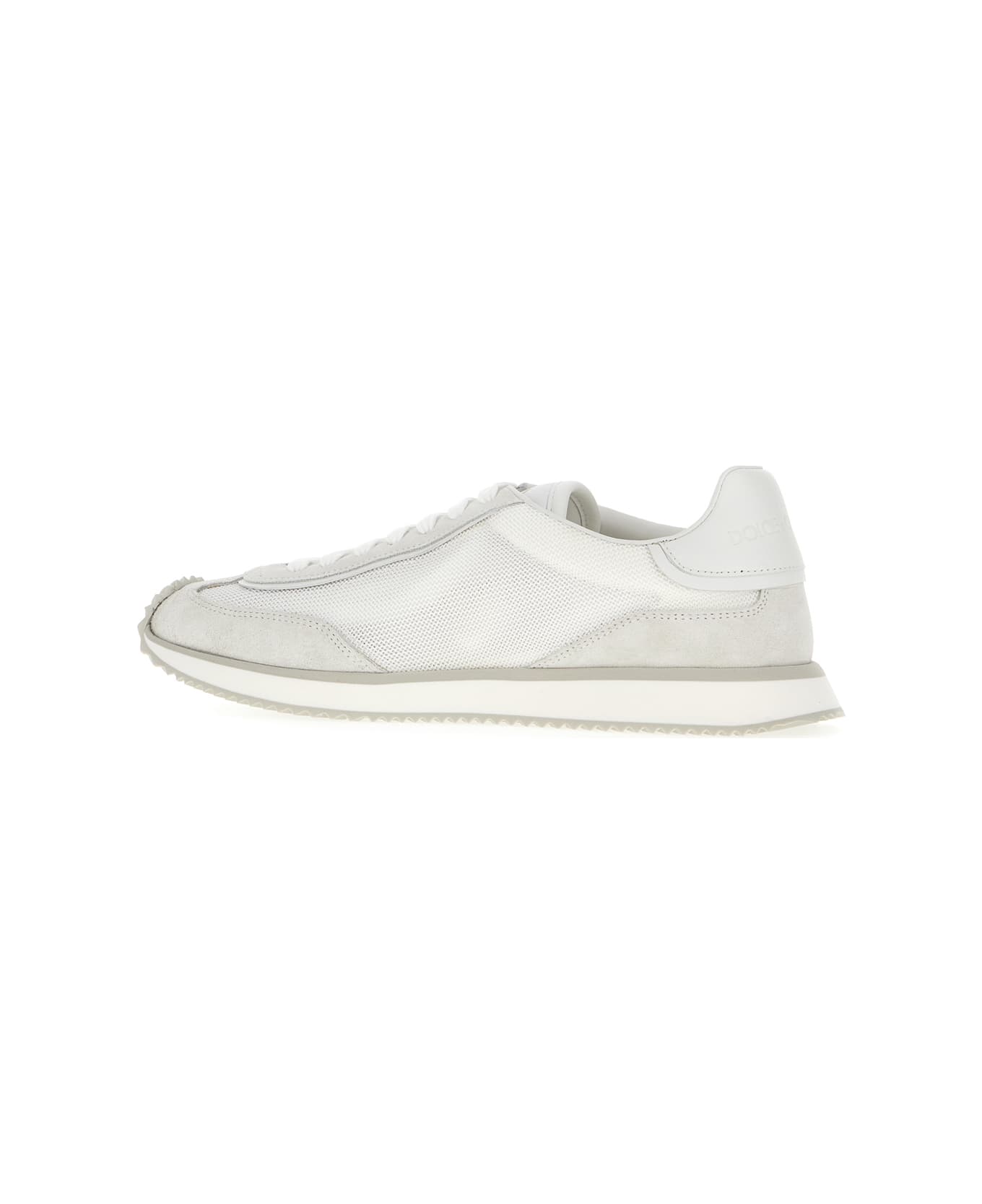 Dolce & Gabbana Multicolor Mesh And Split Leather Cushion Sneakers - BIANCO BIANCO