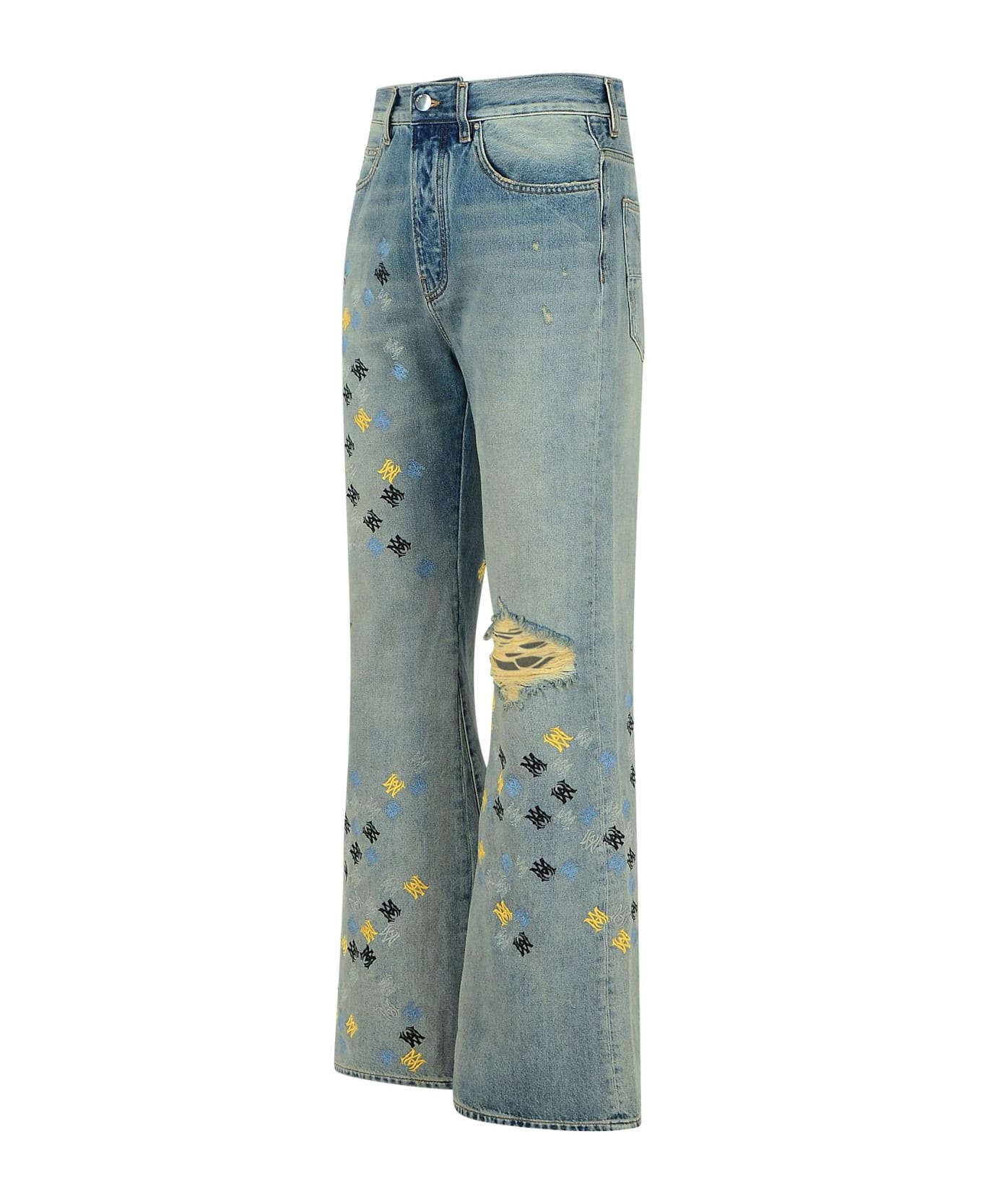 AMIRI 
flare
 Light Blue Denim Jeans - Light Blue