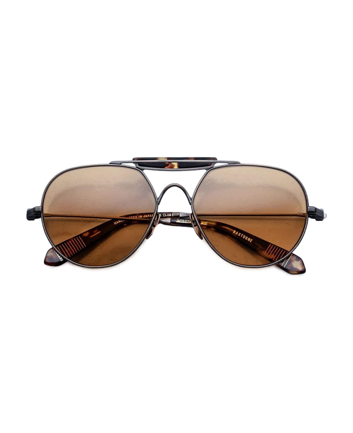 Jacques Marie Mage Bastogne - Gold Antique Sunglasses - gold brushed/silver brushed