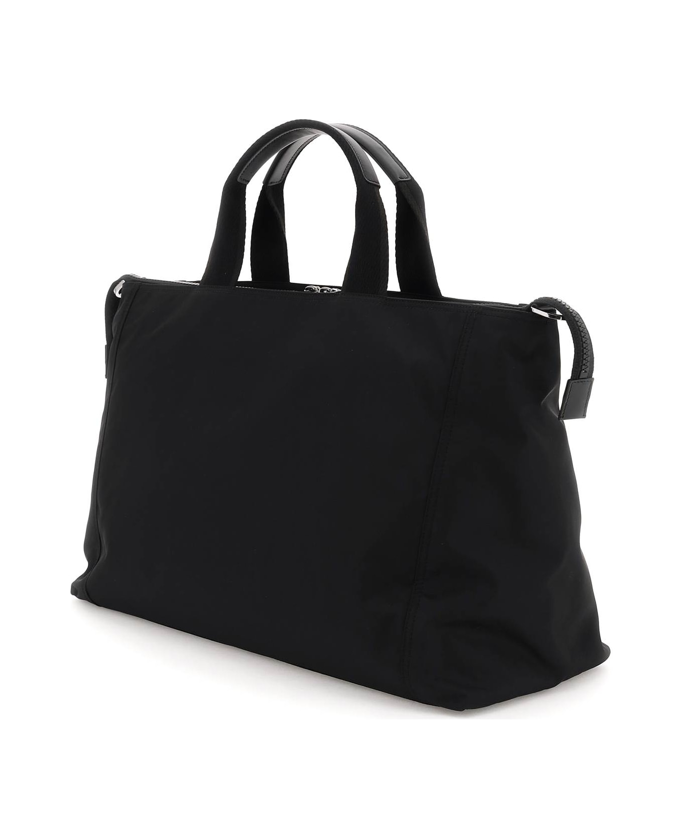 Dolce & Gabbana Nylon Duffle Bag With Logo - Nero/nero トートバッグ