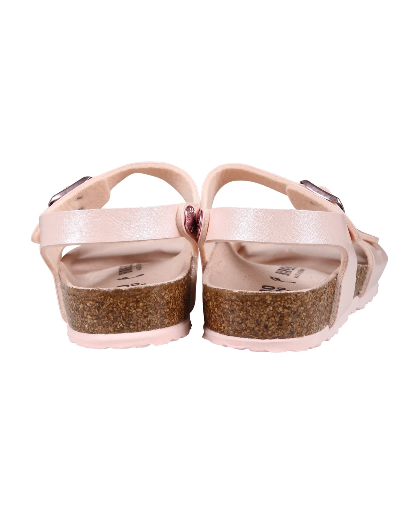 Birkenstock Rio Pink Sandals For Girl - Pink シューズ