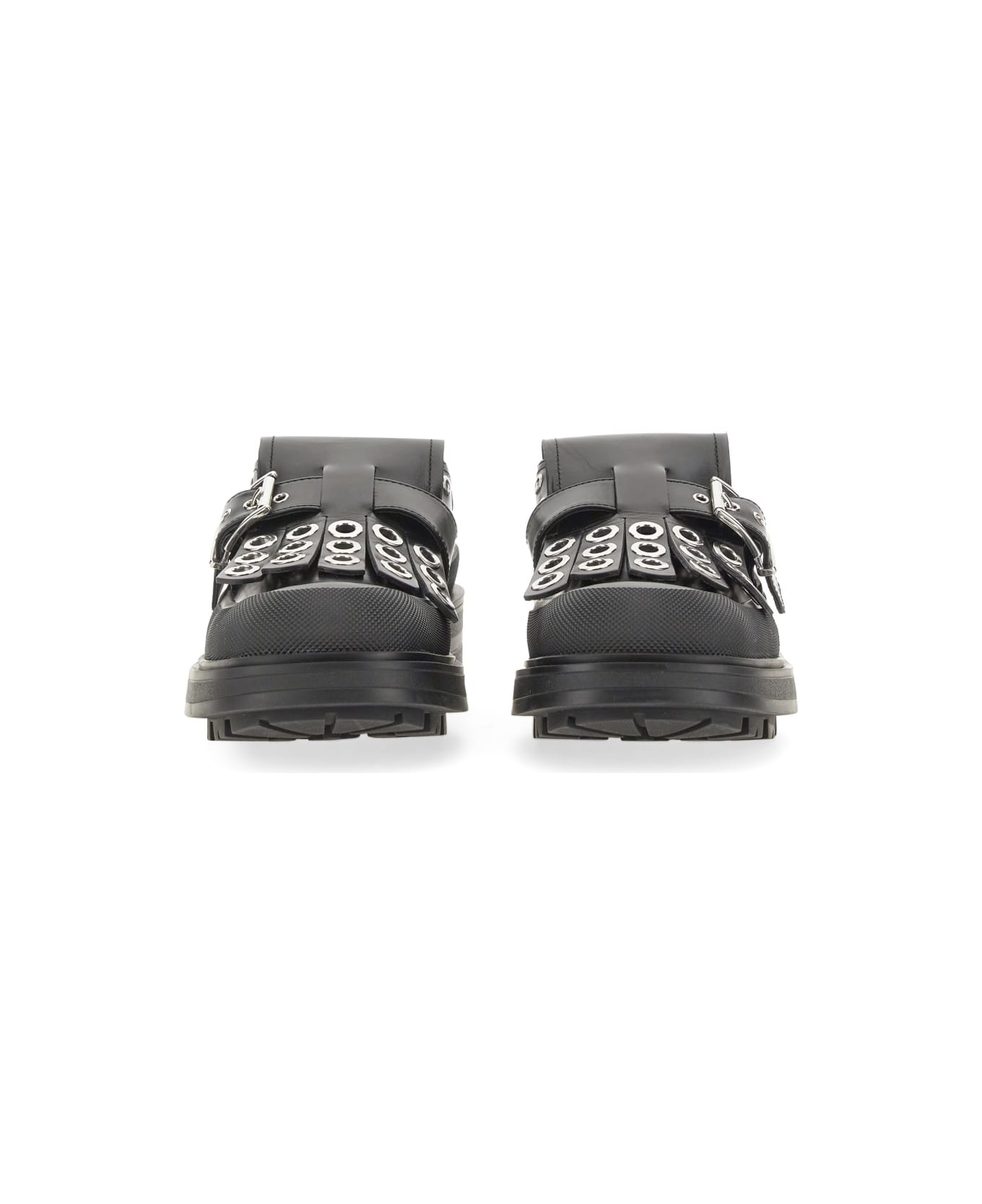 Alexander McQueen Studded Loafer - BLACK