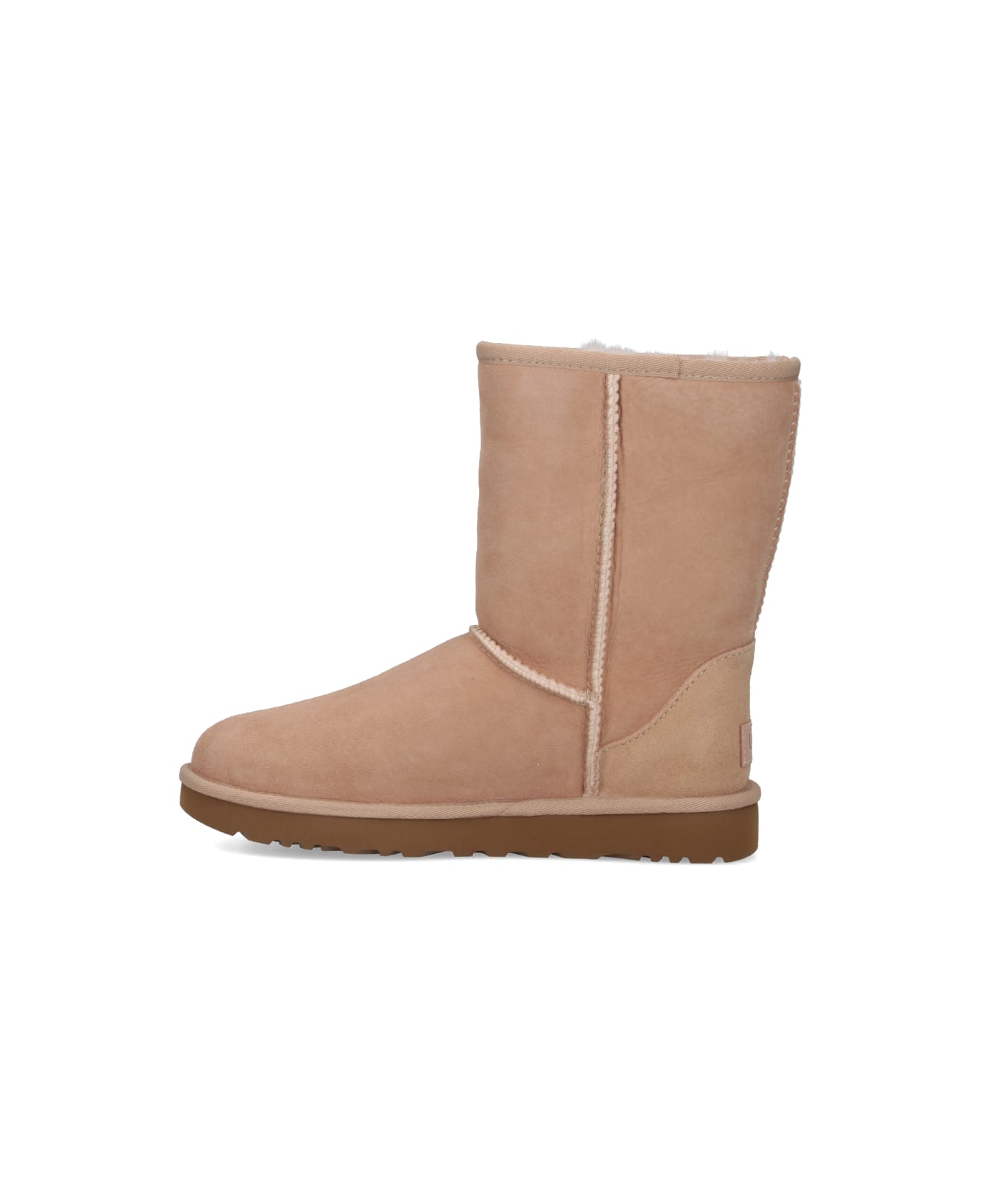 UGG 'classic Short Ii' Ankle Boots - Cream