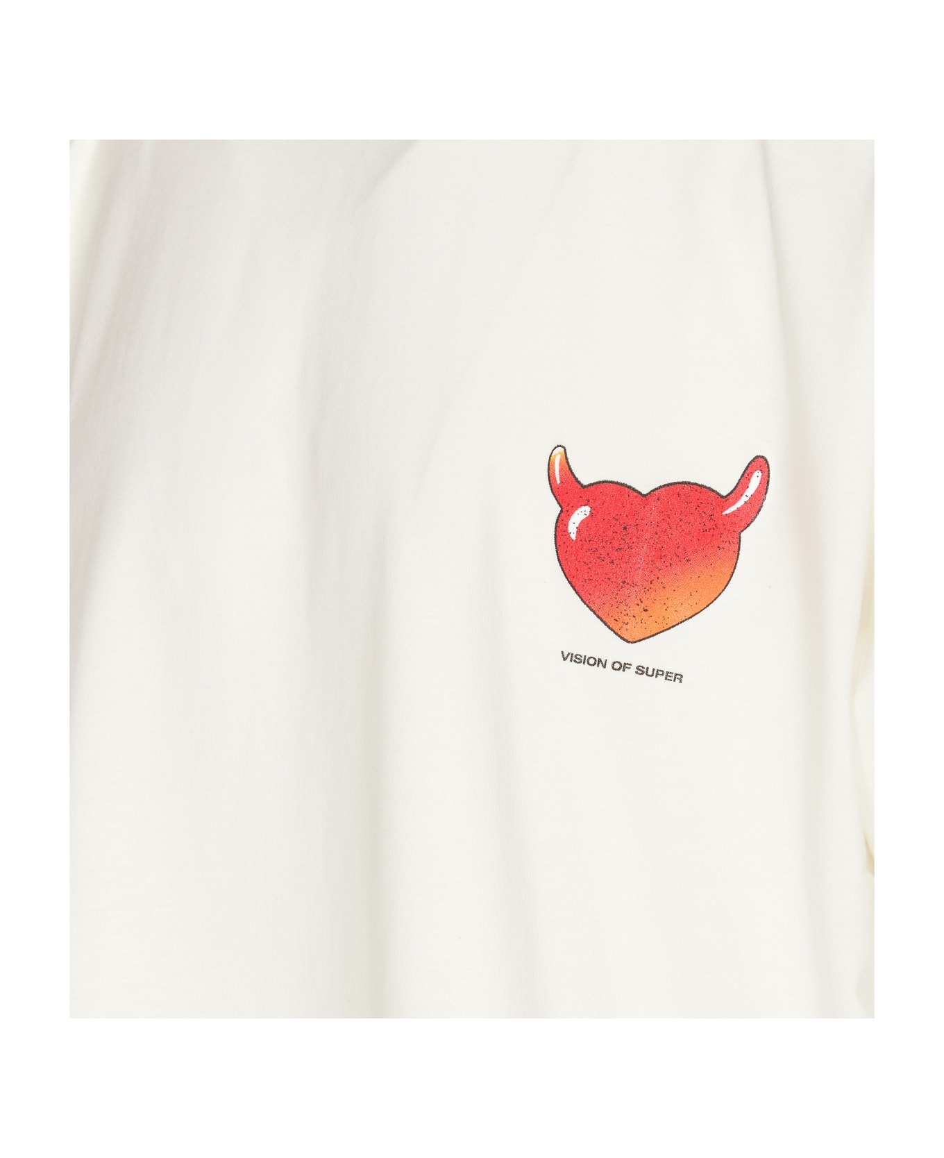 Vision of Super Puffy Love Print T-shirt - White