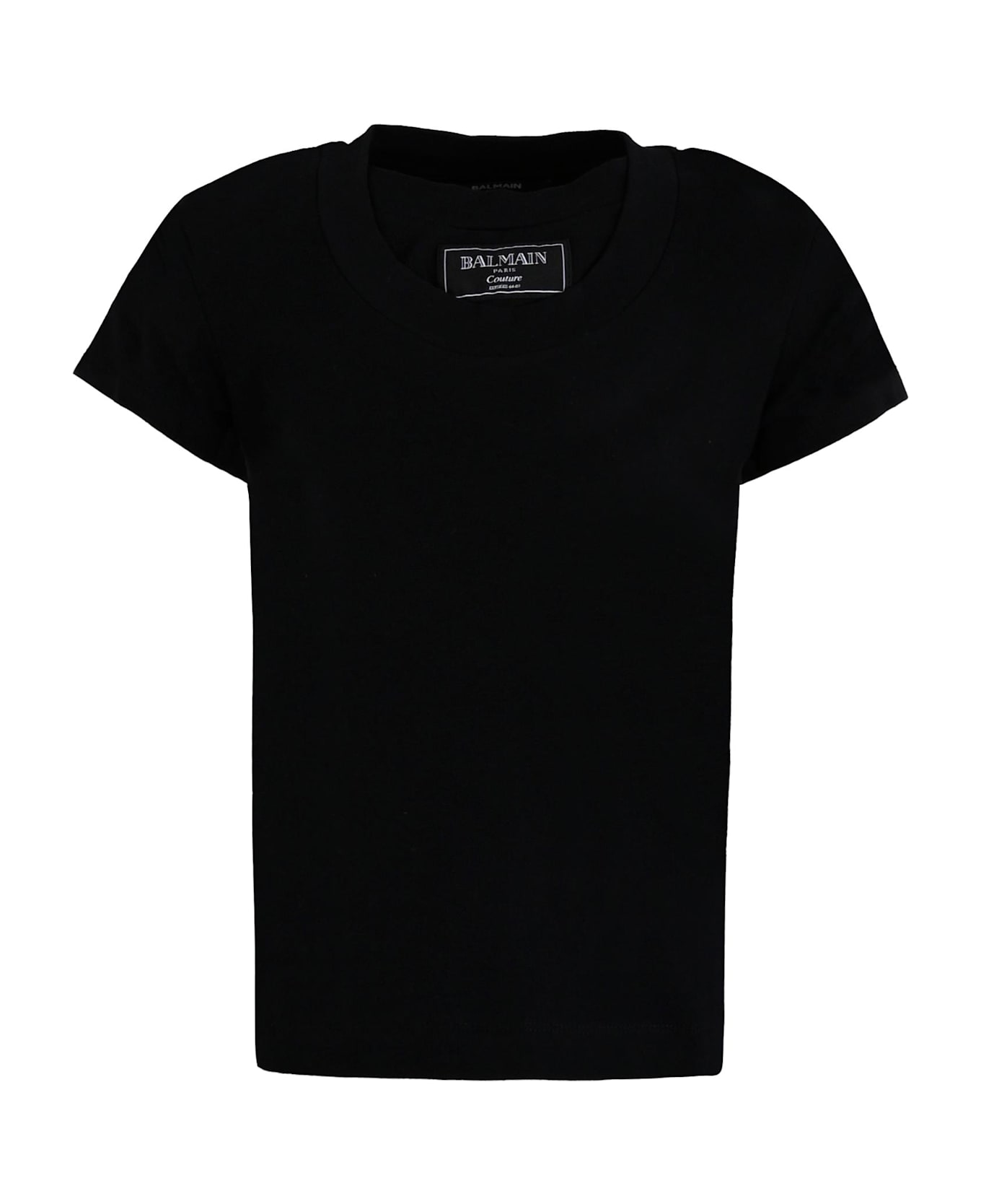 Balmain Black T-shirt For Girl With Logo - Black