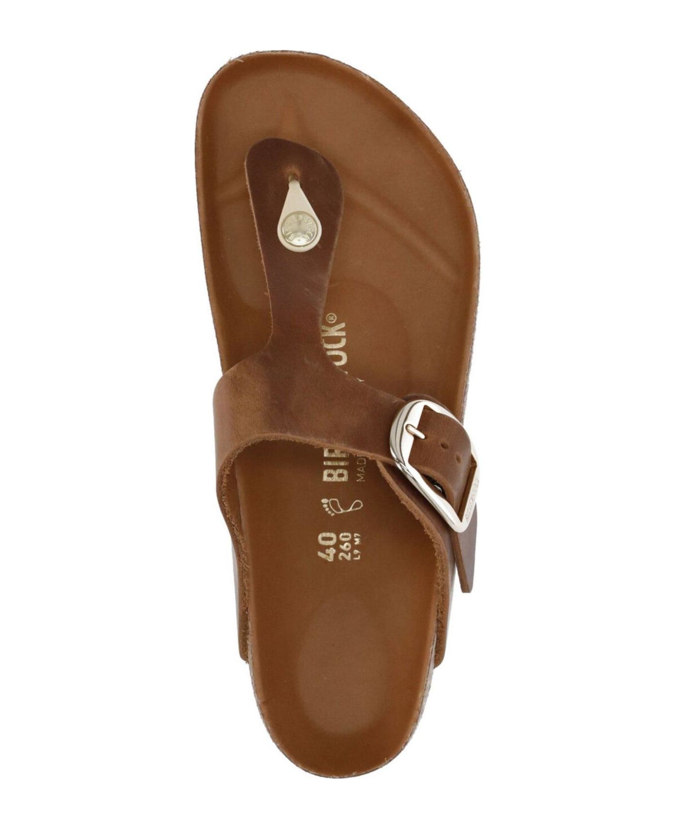 Birkenstock Thong Strap Open-toe Sandals - Cognac